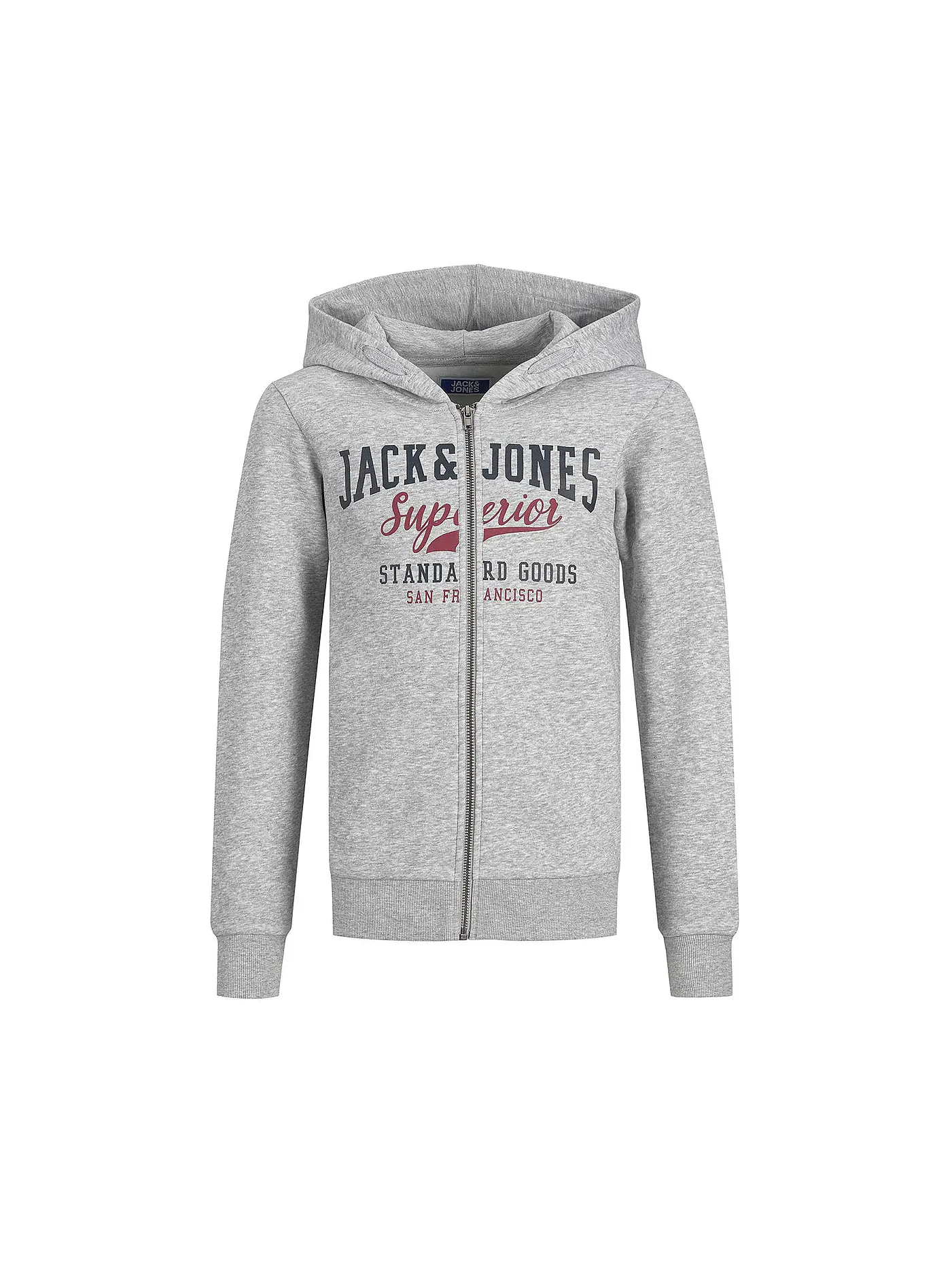 JACK & JONES | Jungen Sweatjacke JJELOGO | hellgrau