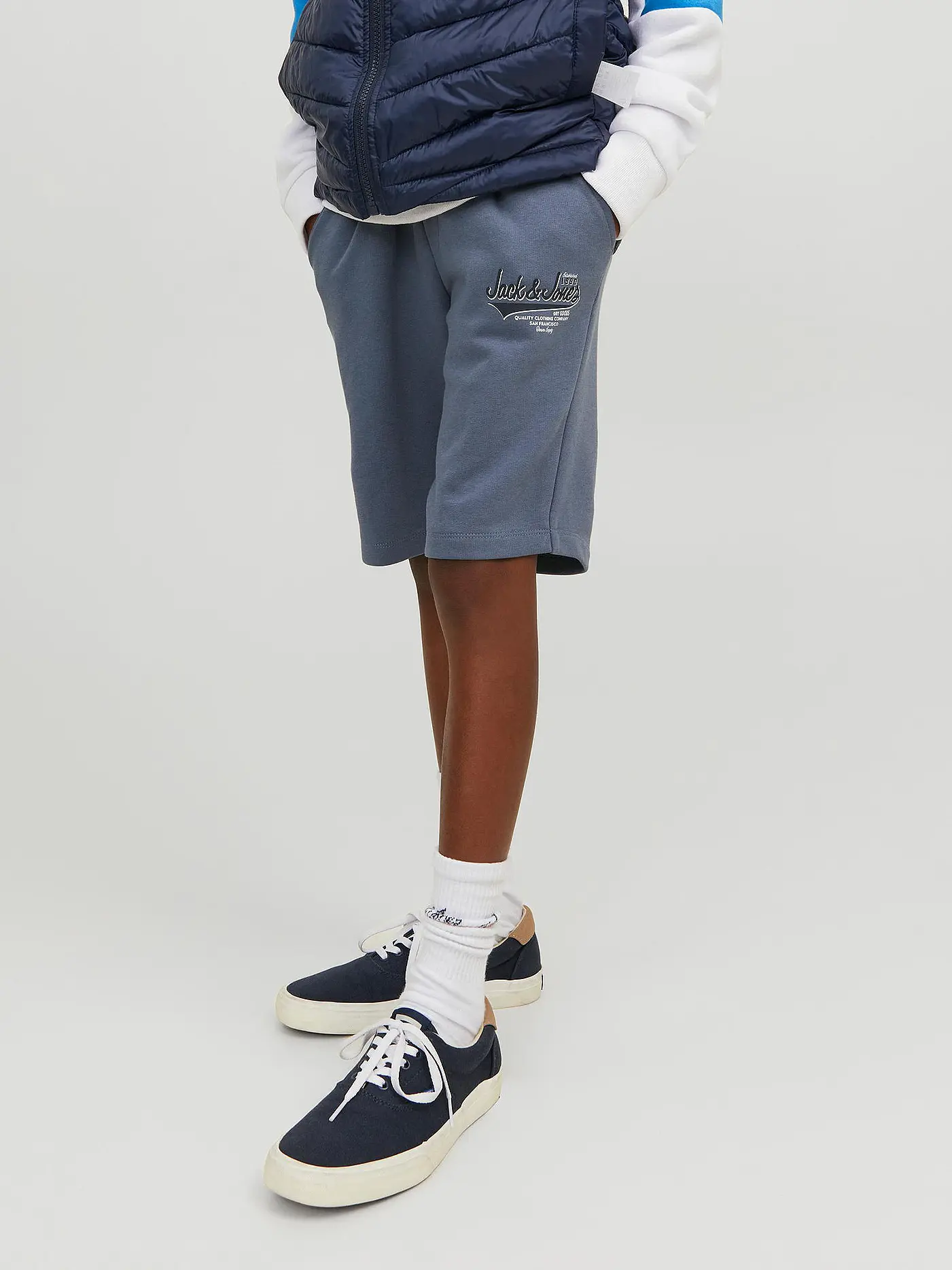 JACK & JONES | Jungen Sweatshorts JPSTLOGO  | hellblau