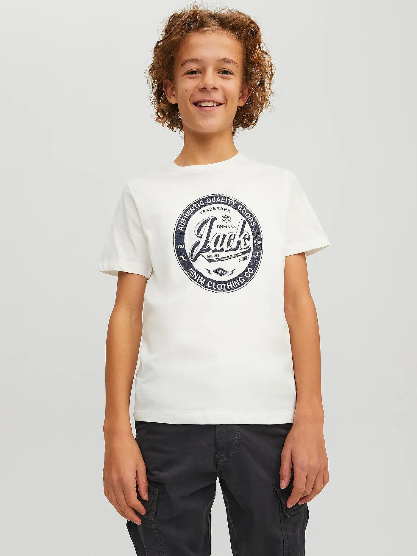 JACK & JONES | Jungen T-Shirt JJEJEANS  | weiss