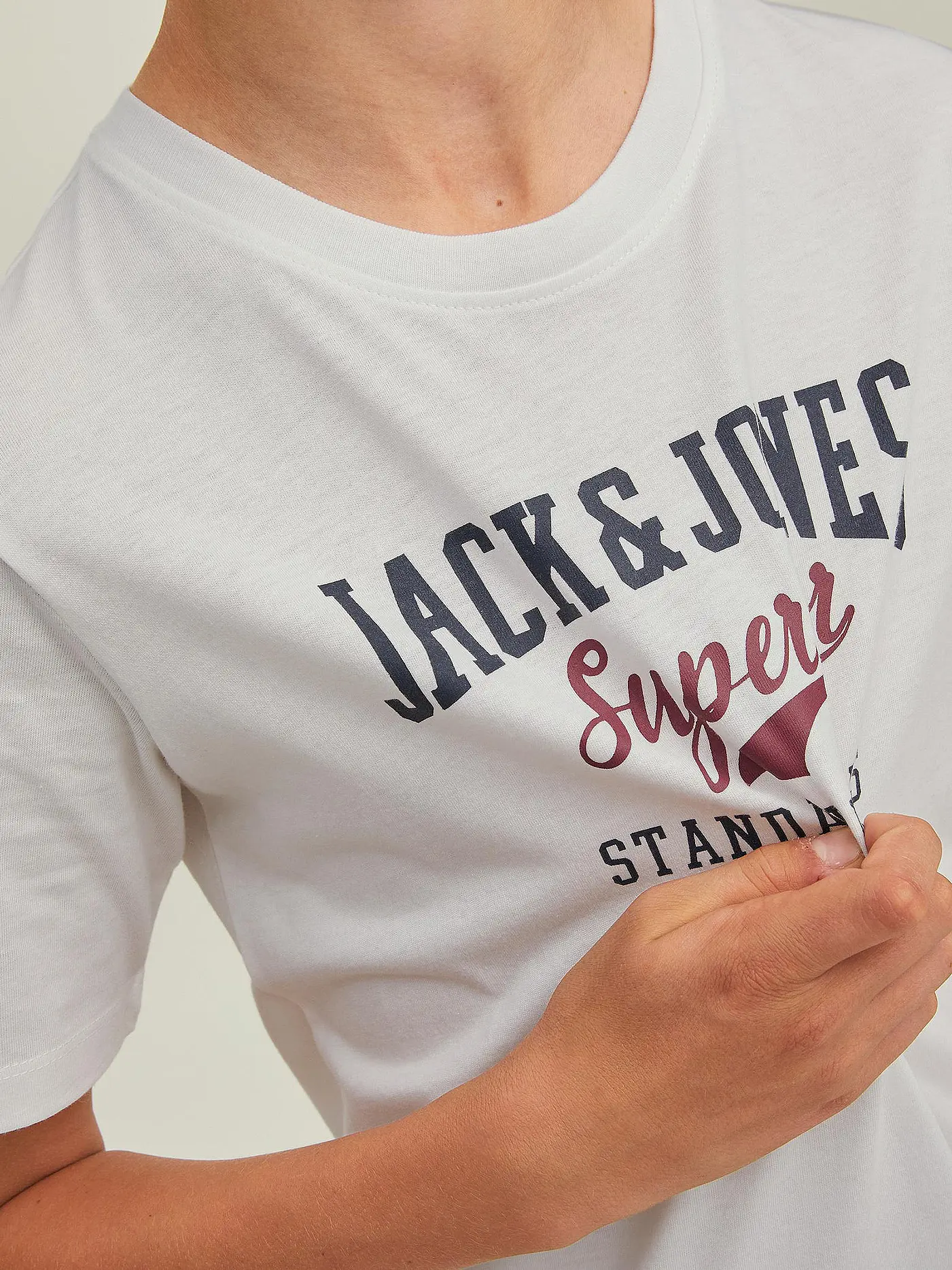 JACK & JONES | Jungen T-Shirt JJELOGO  | weiss