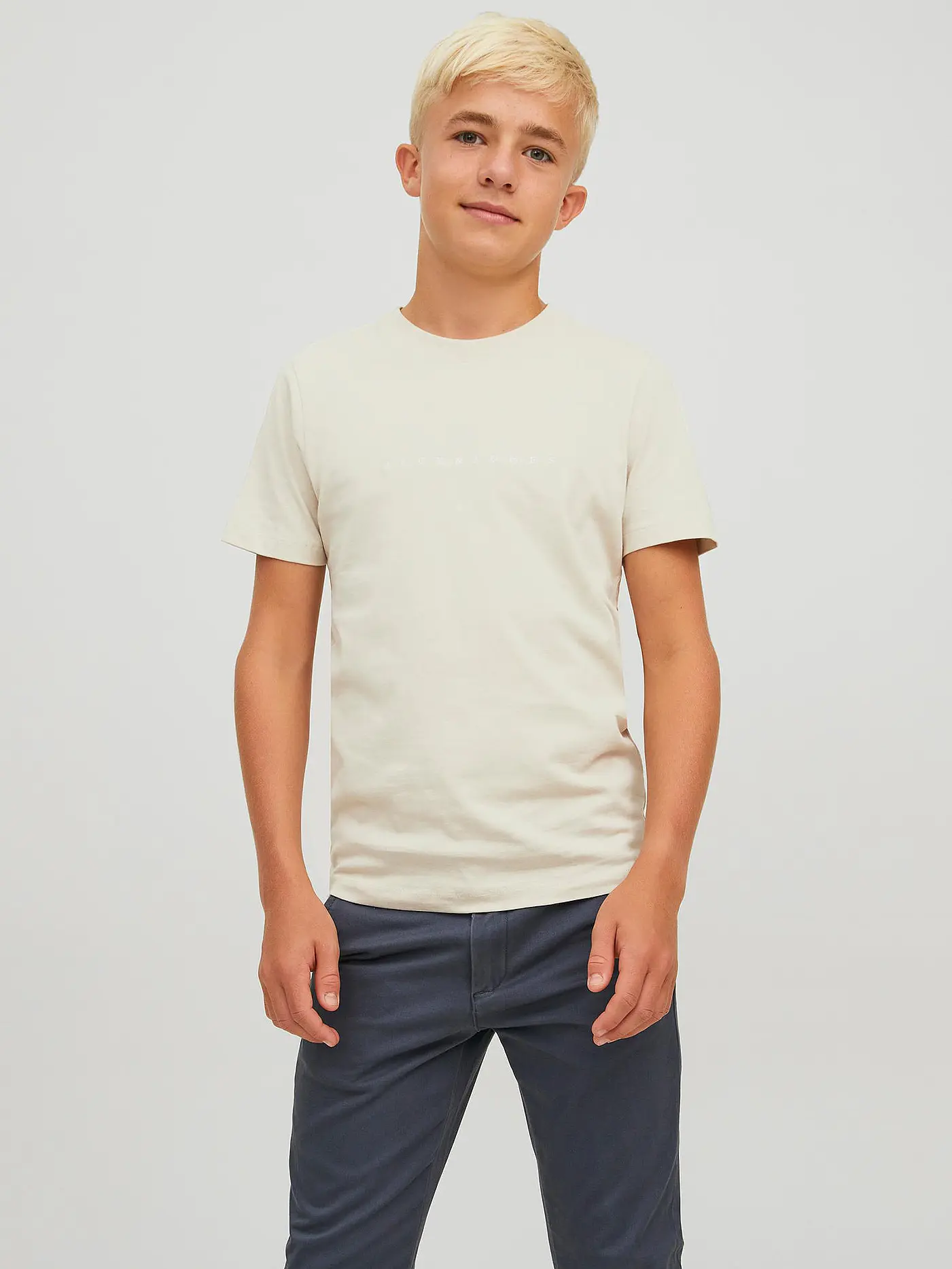 JACK & JONES | Jungen T-Shirt JORCOPENHAGEN  | creme