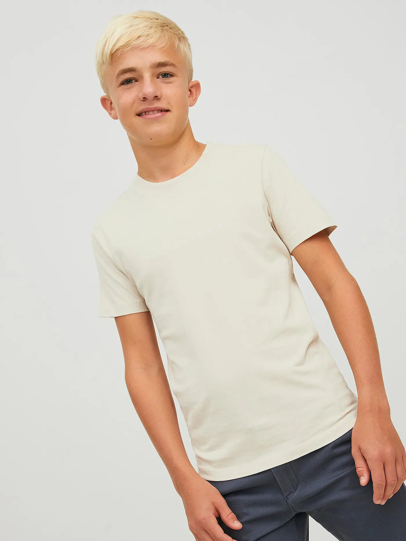 JACK & JONES | Jungen T-Shirt JORCOPENHAGEN  | creme