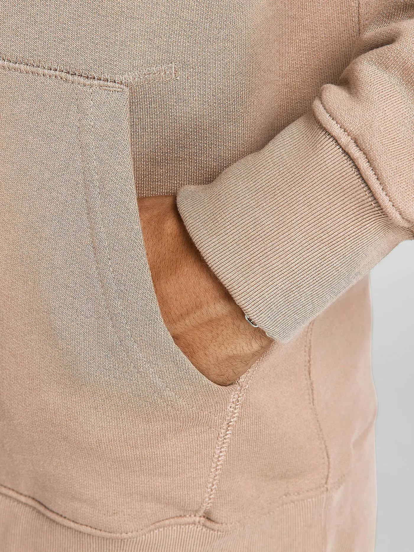 JACK & JONES | Kapuzensweater - Hoodie JJEORGANIC  | beige