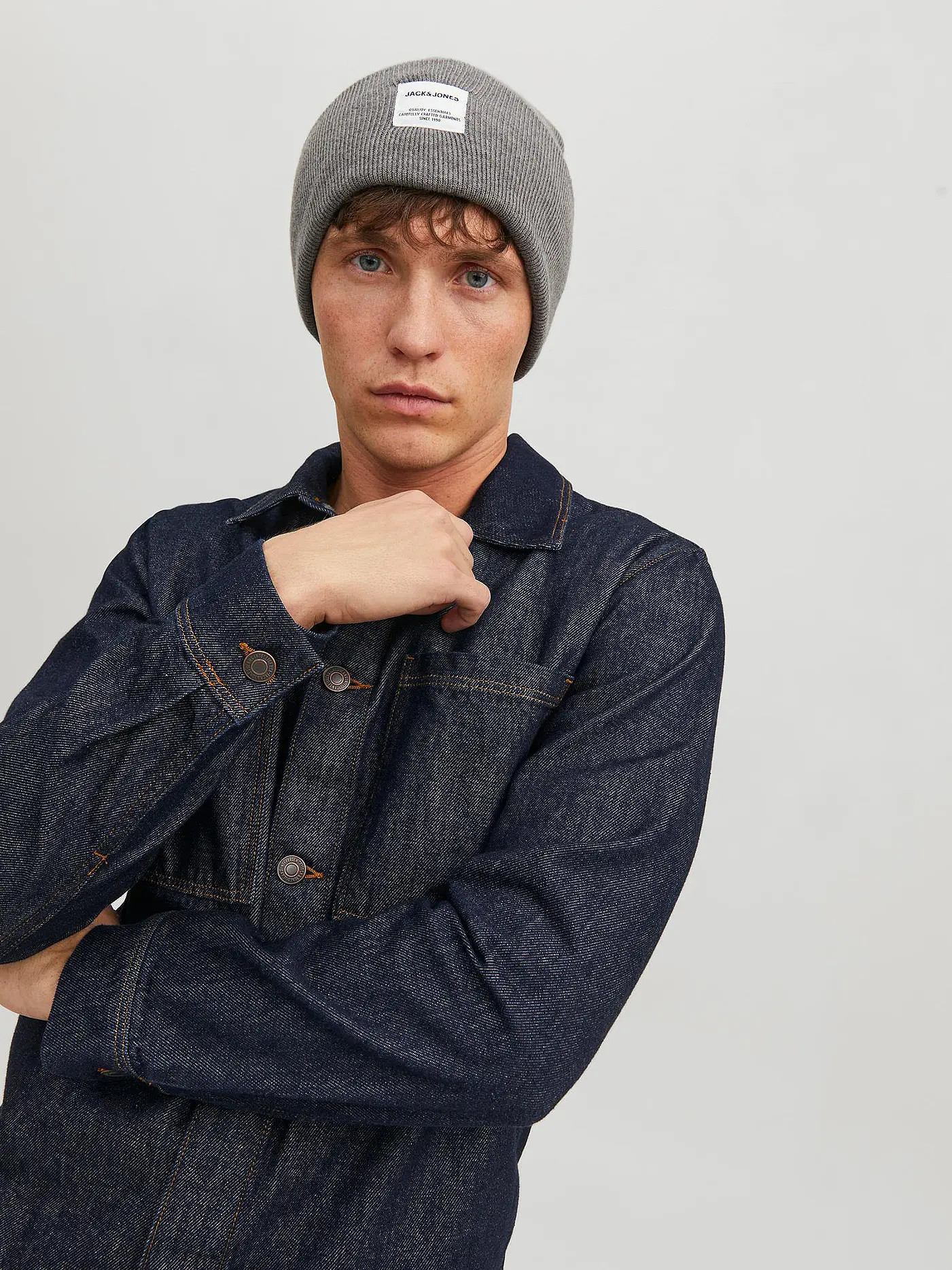 JACK & JONES | Mütze - Haube JACLONG | hellgrau