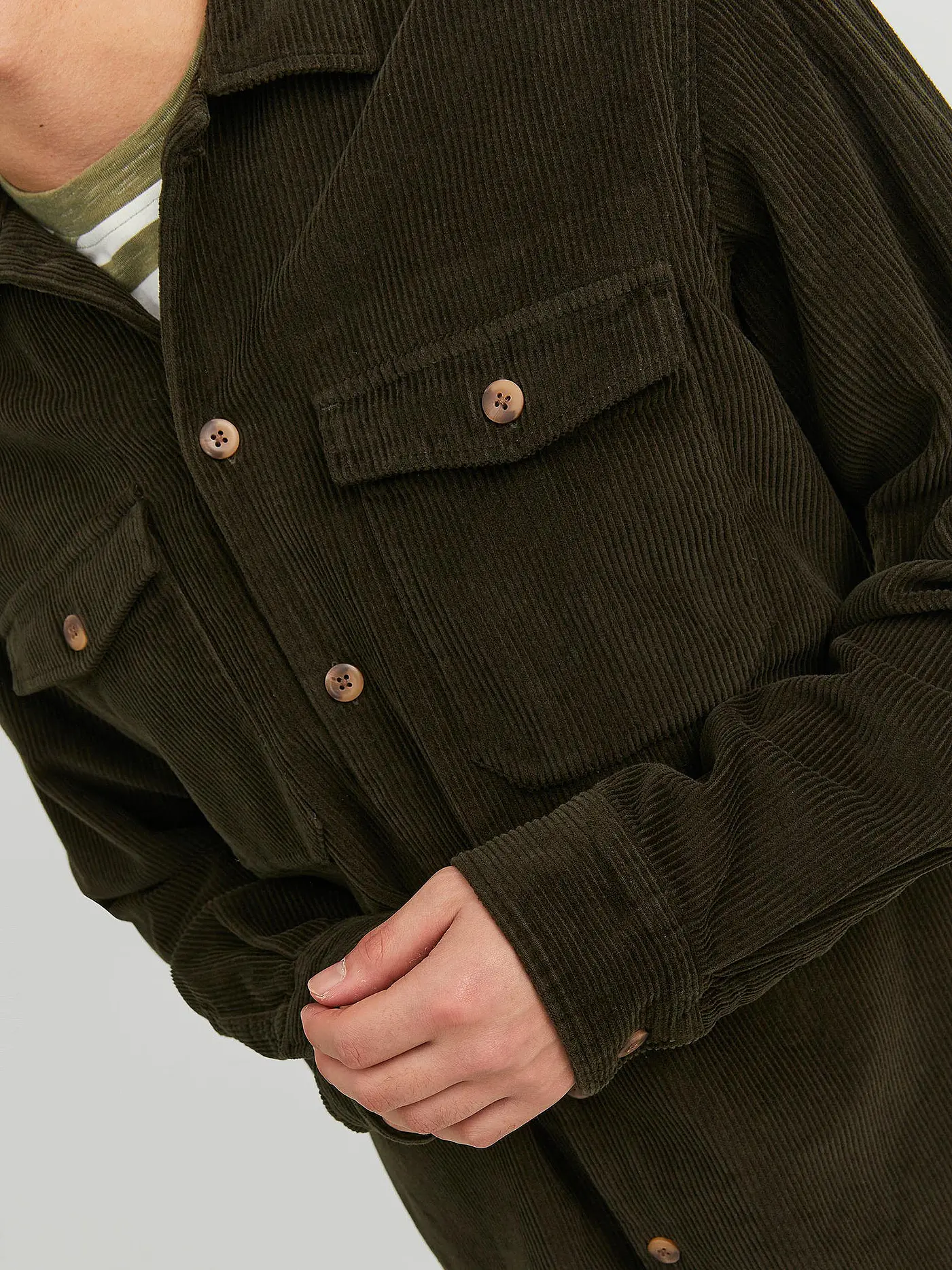 JACK & JONES | Overshirt JJEDALLAS | schwarz