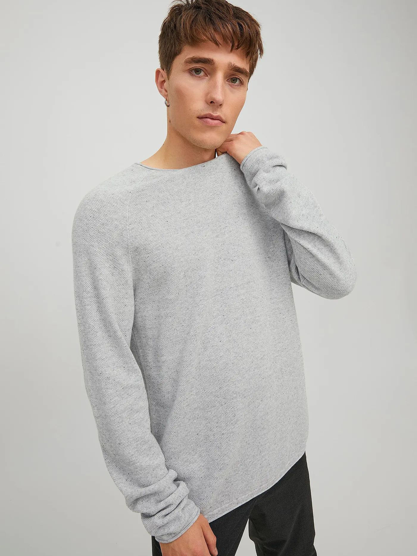 JACK & JONES | Pullover " JJEHILL " | grau