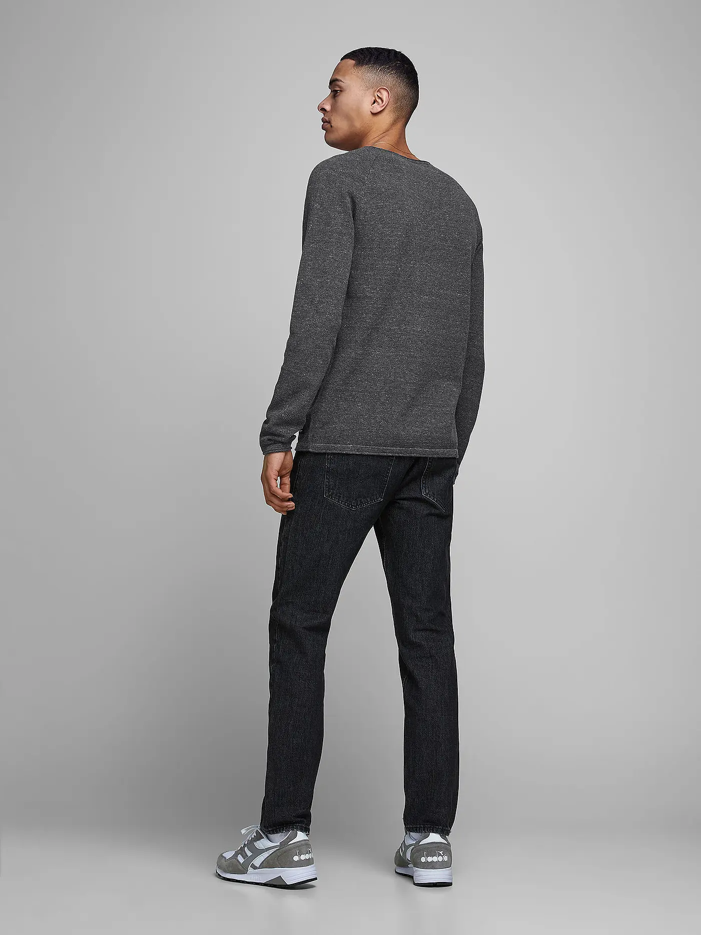 JACK & JONES | Pullover "JJEHILL" | grau