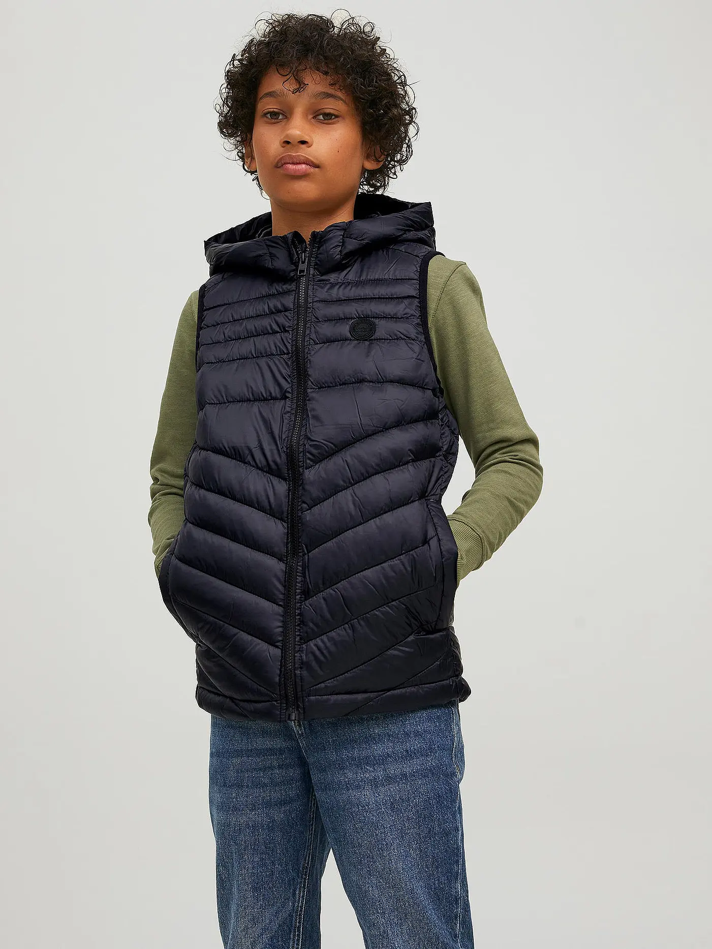 JACK & JONES | Steppgilet  JJEHERO | schwarz
