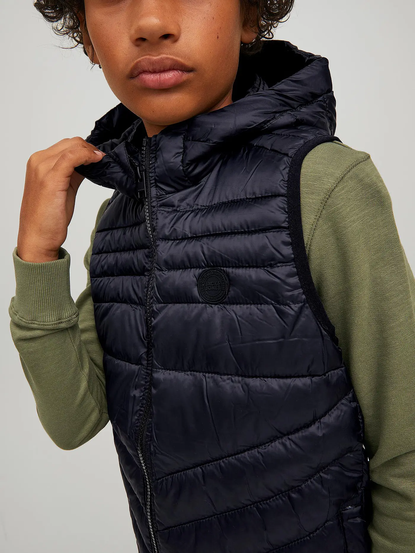 JACK & JONES | Steppgilet  JJEHERO | schwarz
