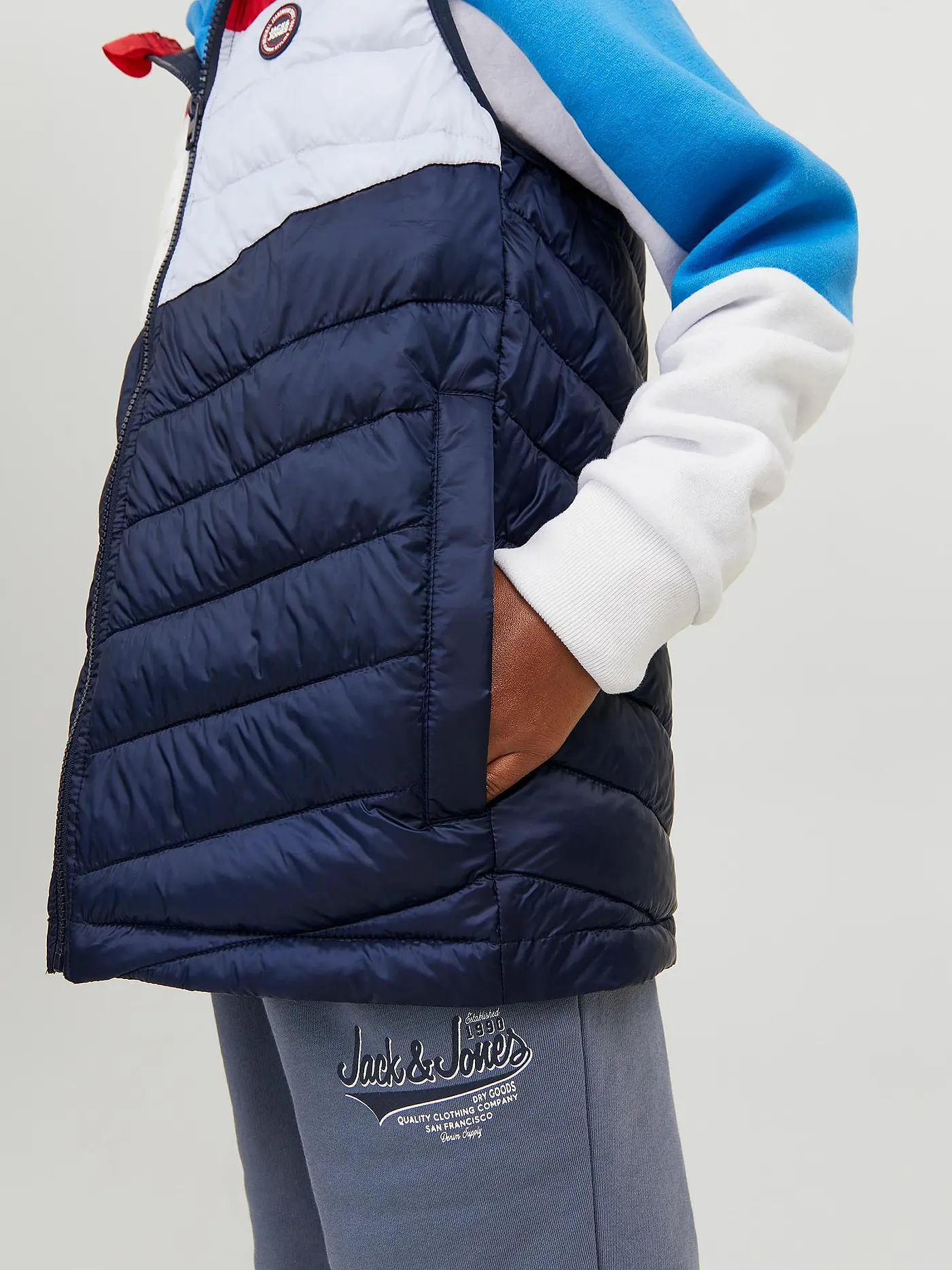 JACK & JONES | Steppgilet  JJEHERO | dunkelblau