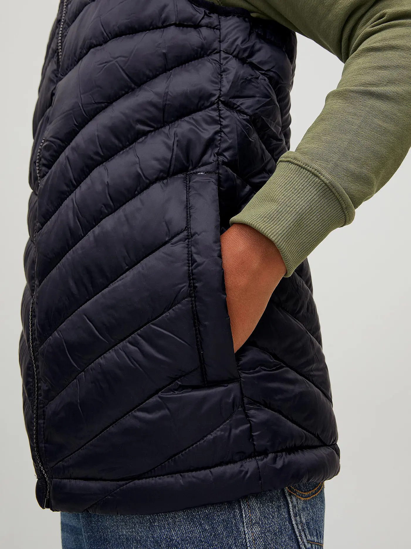 JACK & JONES | Steppgilet  JJEHERO | schwarz