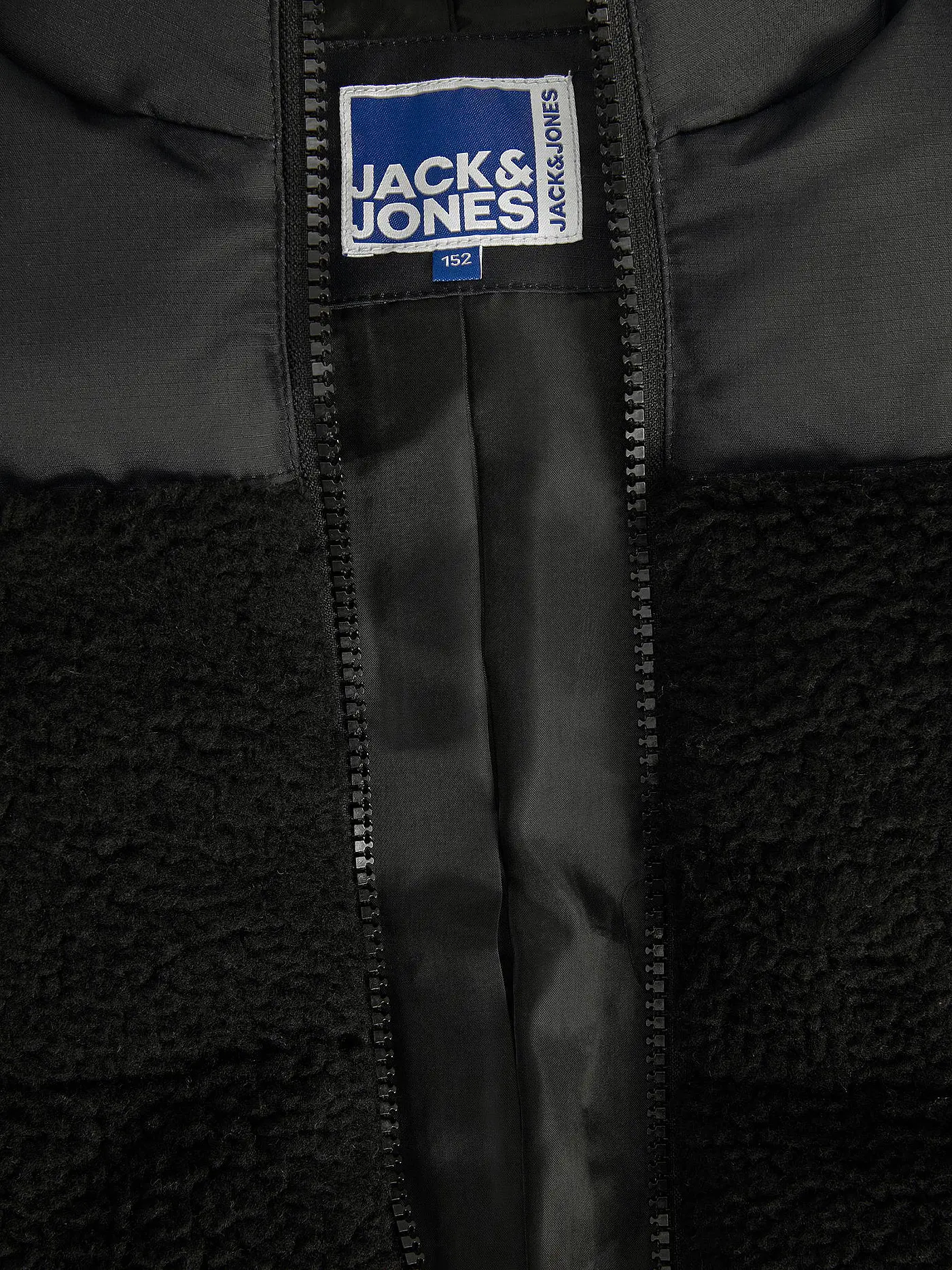 JACK & JONES | Steppgilet in Felloptik JORCHILI | schwarz