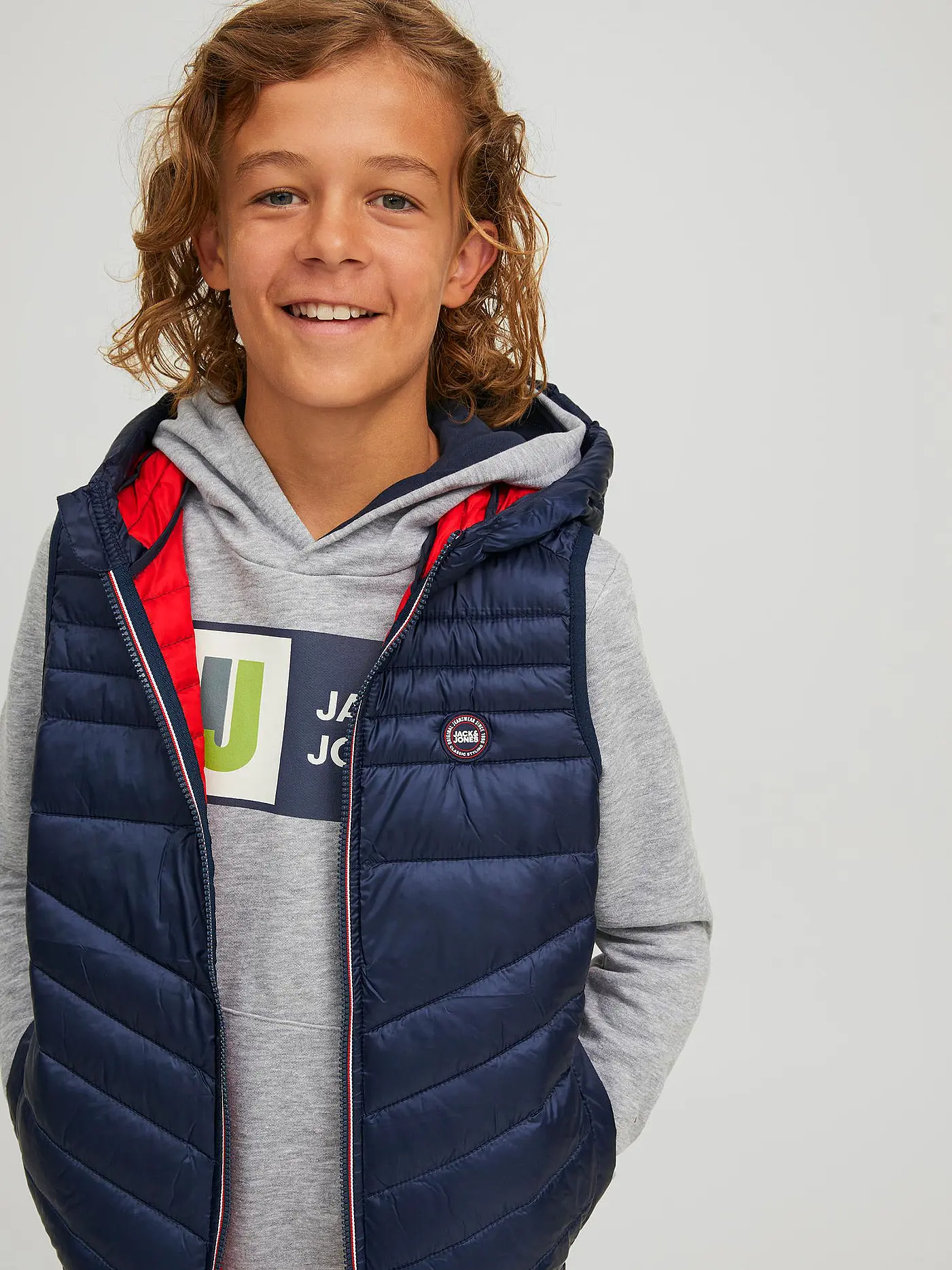 JACK & JONES | Steppgilet JJEHERO | dunkelblau