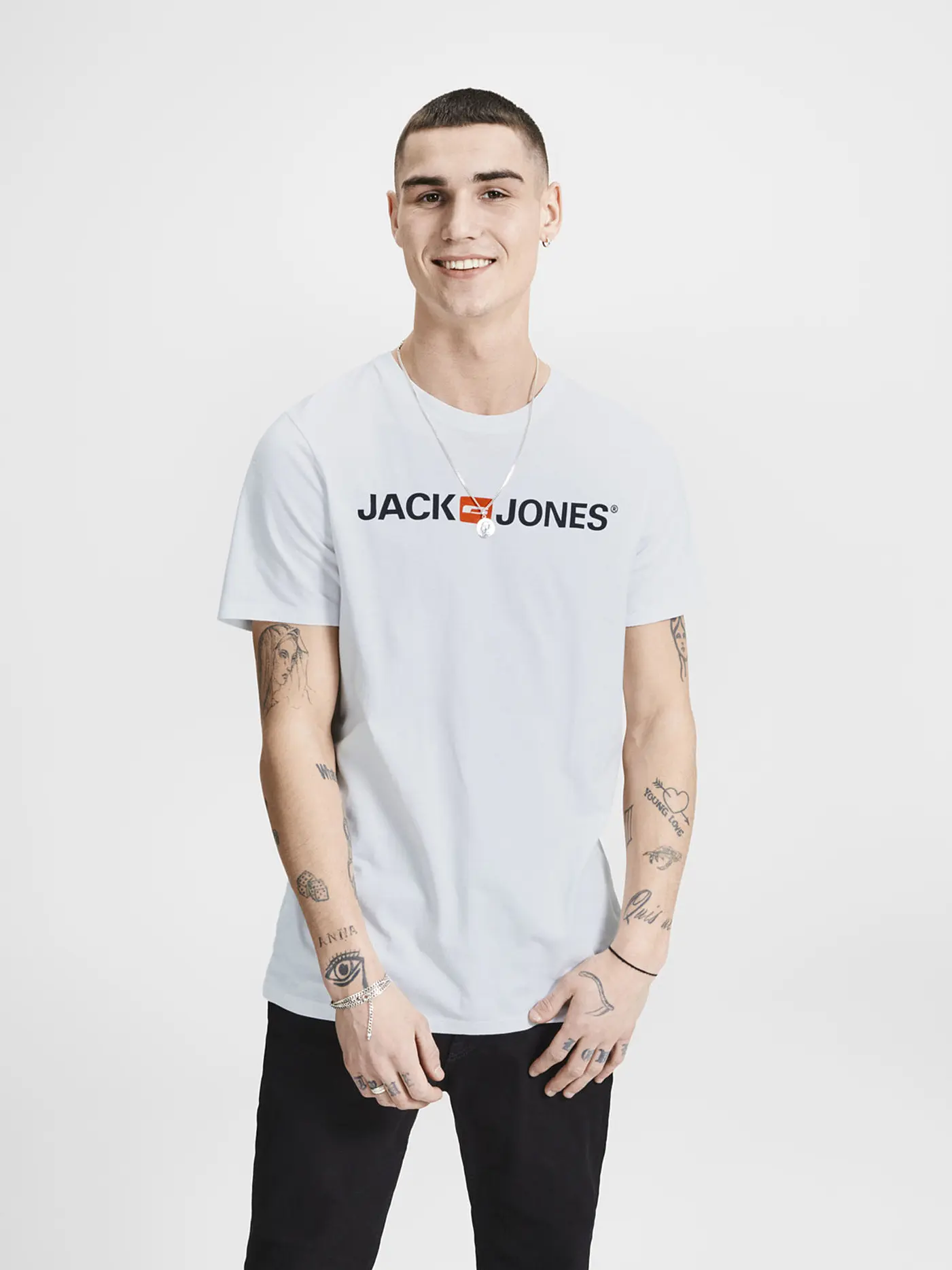 JACK & JONES | T-Shirt "JJECORP"  | weiss