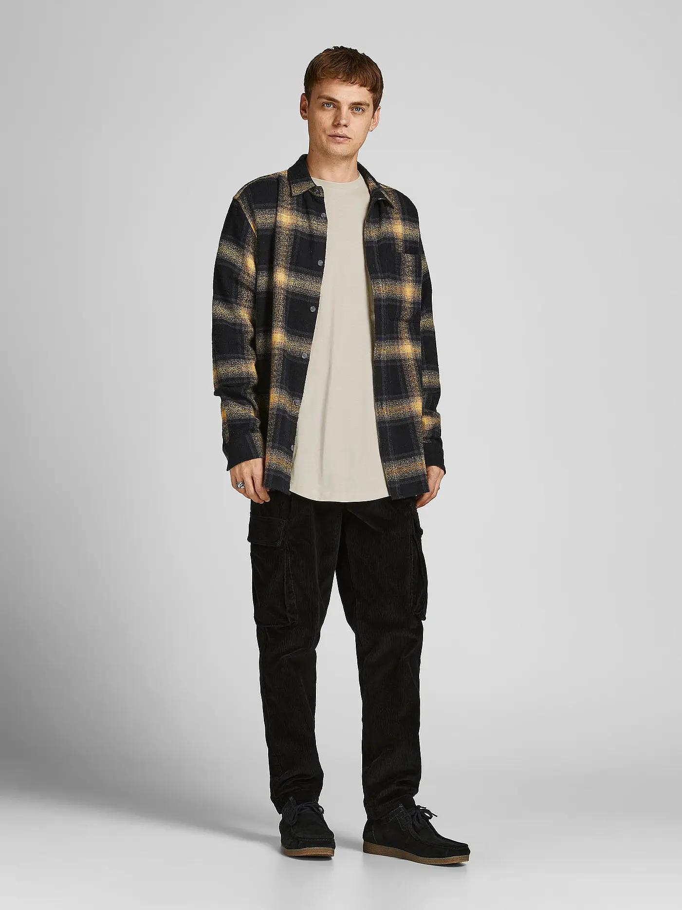 JACK & JONES | T-Shirt JJENOA  | beige