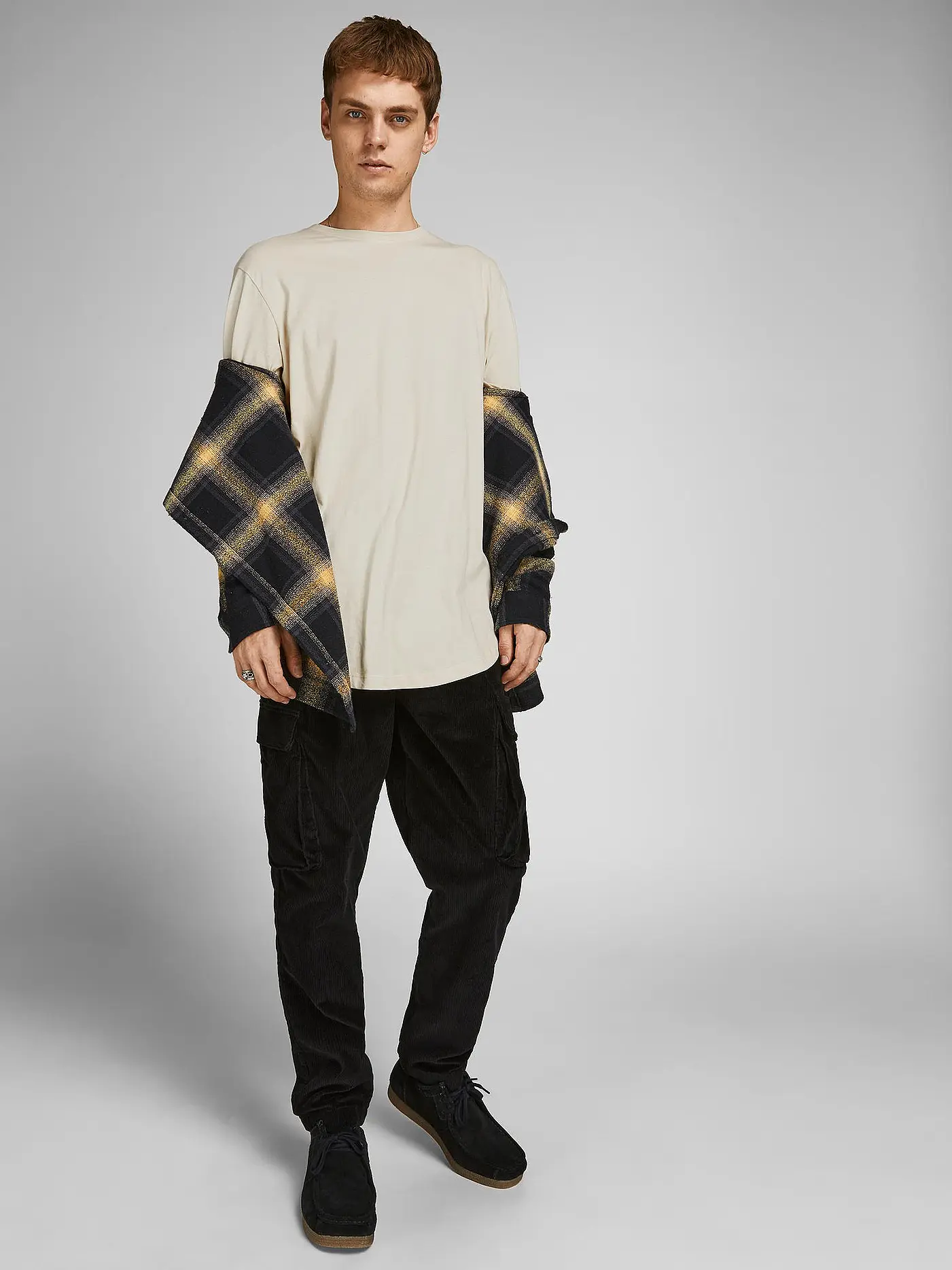 JACK & JONES | T-Shirt JJENOA  | beige