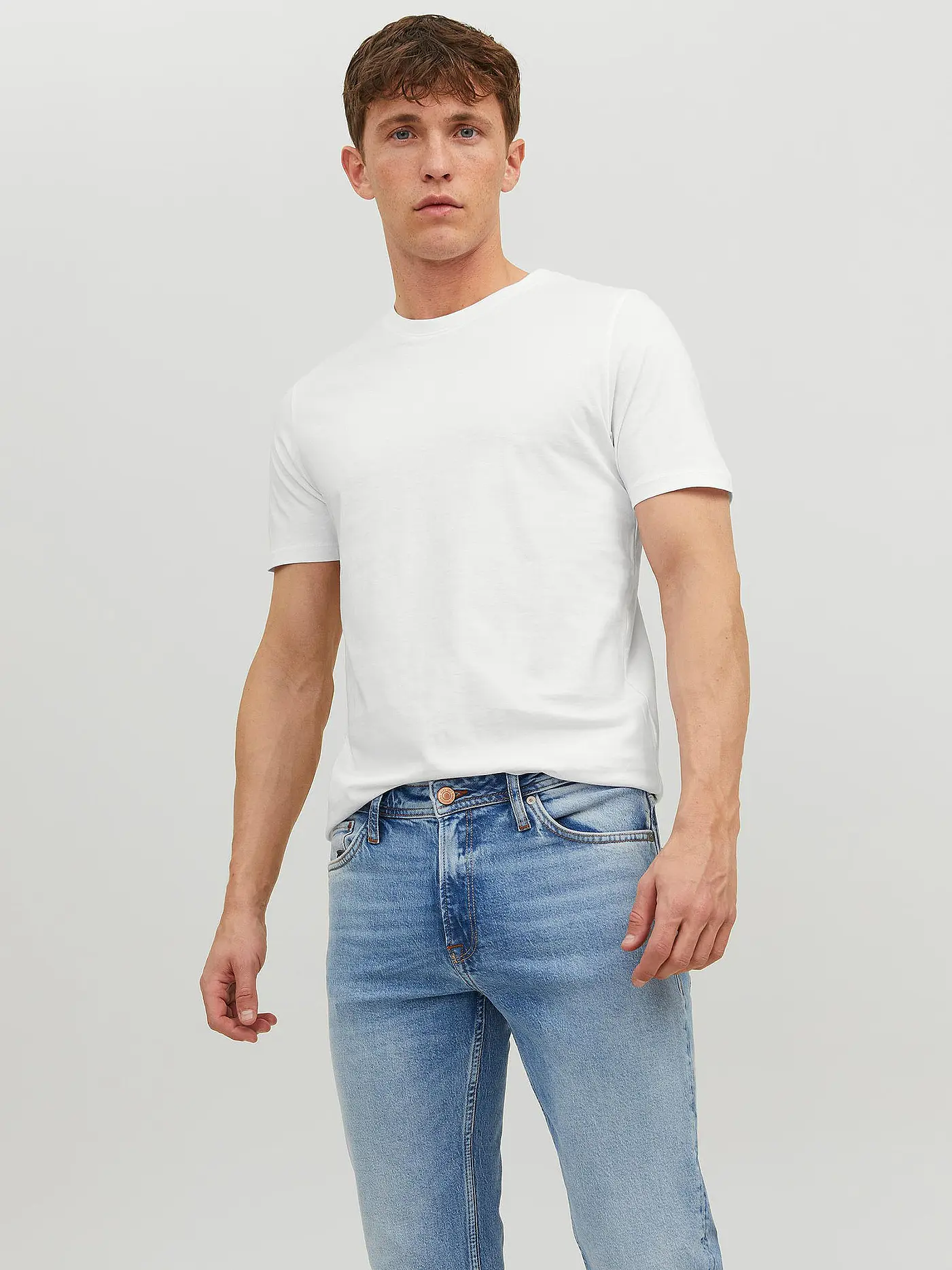 JACK & JONES | T-Shirt JJEORGANIC | weiss