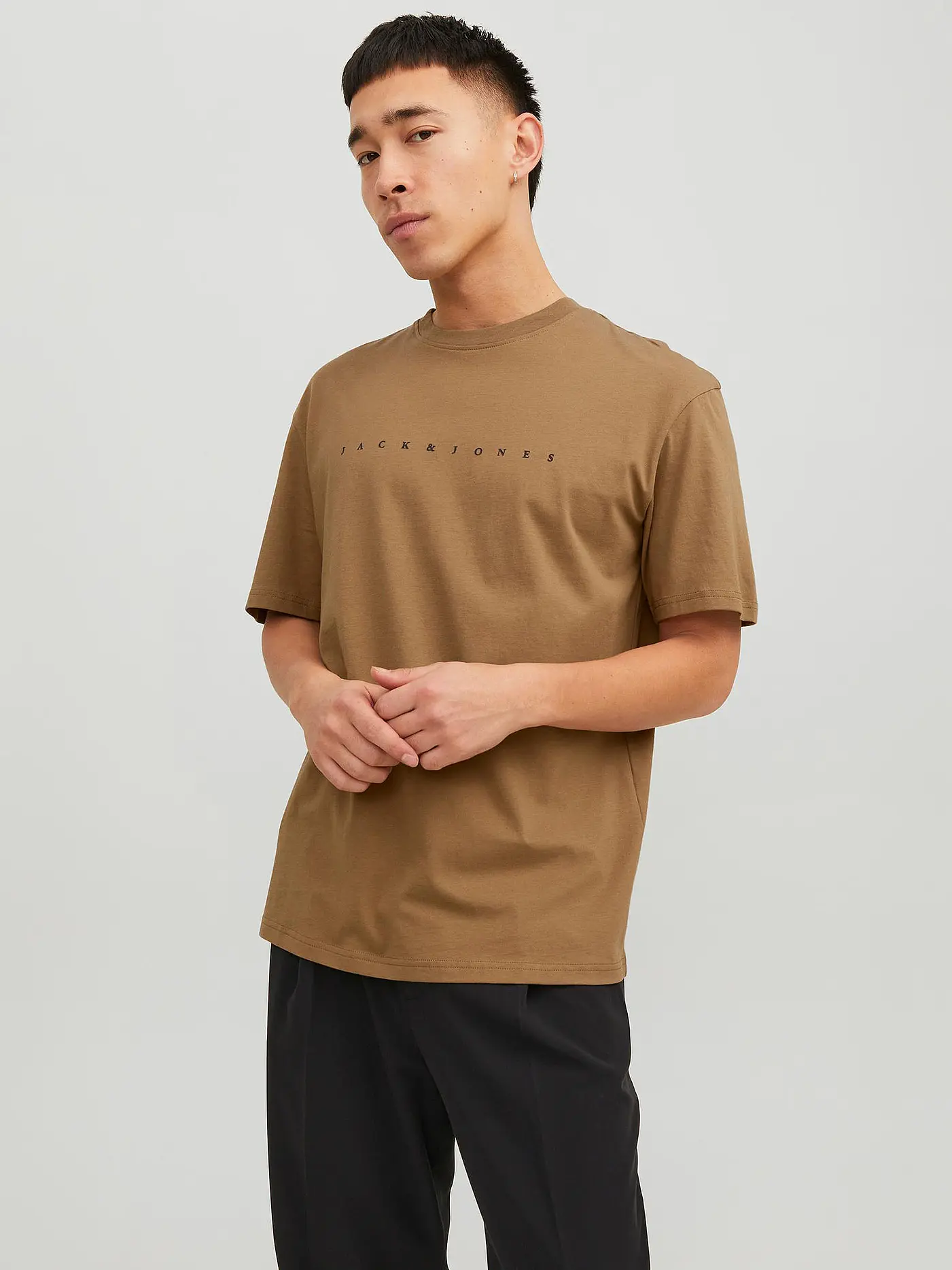 JACK & JONES | T-Shirt JJESTAR | hellbraun