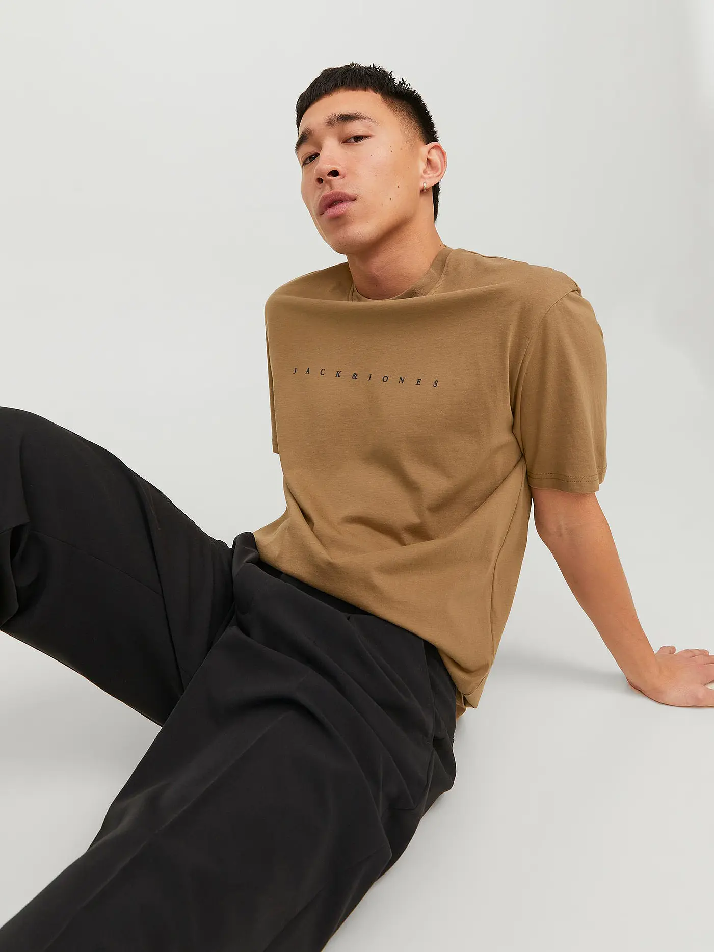 JACK & JONES | T-Shirt JJESTAR | hellbraun