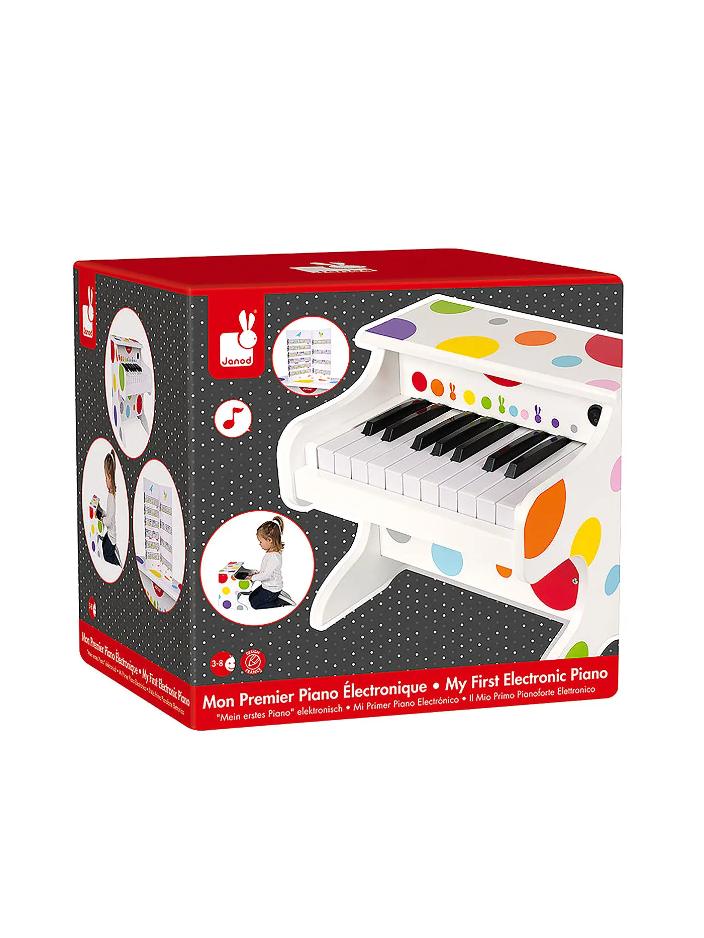 JANOD | Konfetti Mein erstes Piano elektrisch | keine Farbe