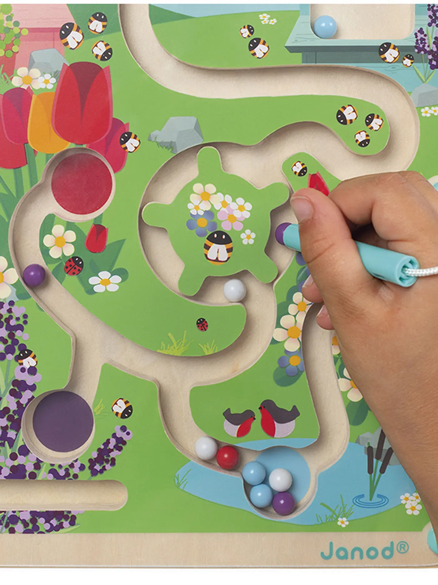 JANOD | Magnetisches Labyrinth Bienenstock | keine Farbe
