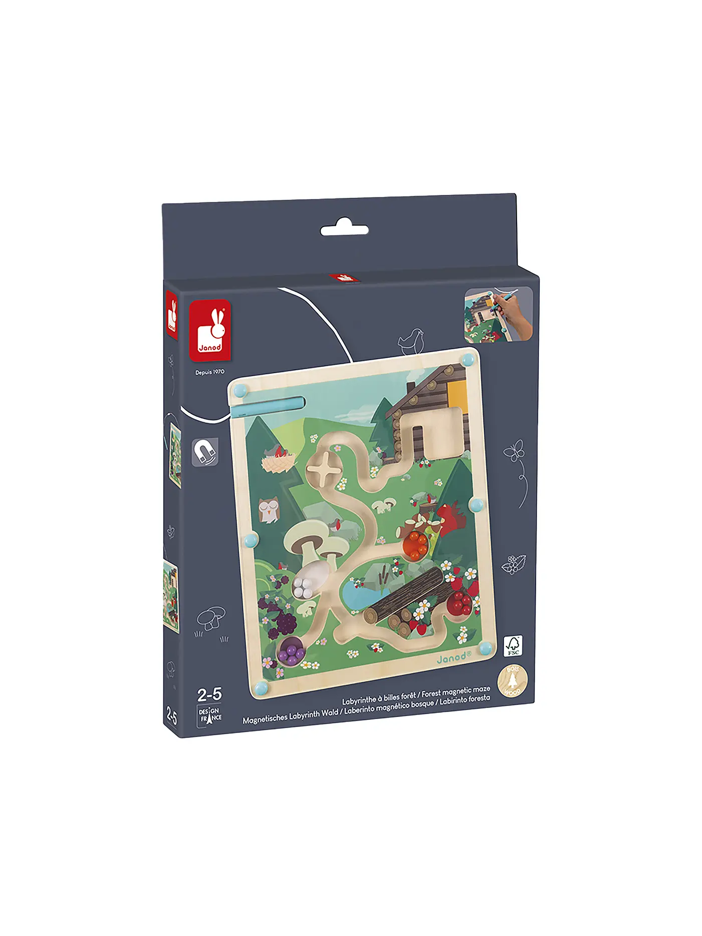 JANOD | Magnetisches Labyrinth Wald | keine Farbe