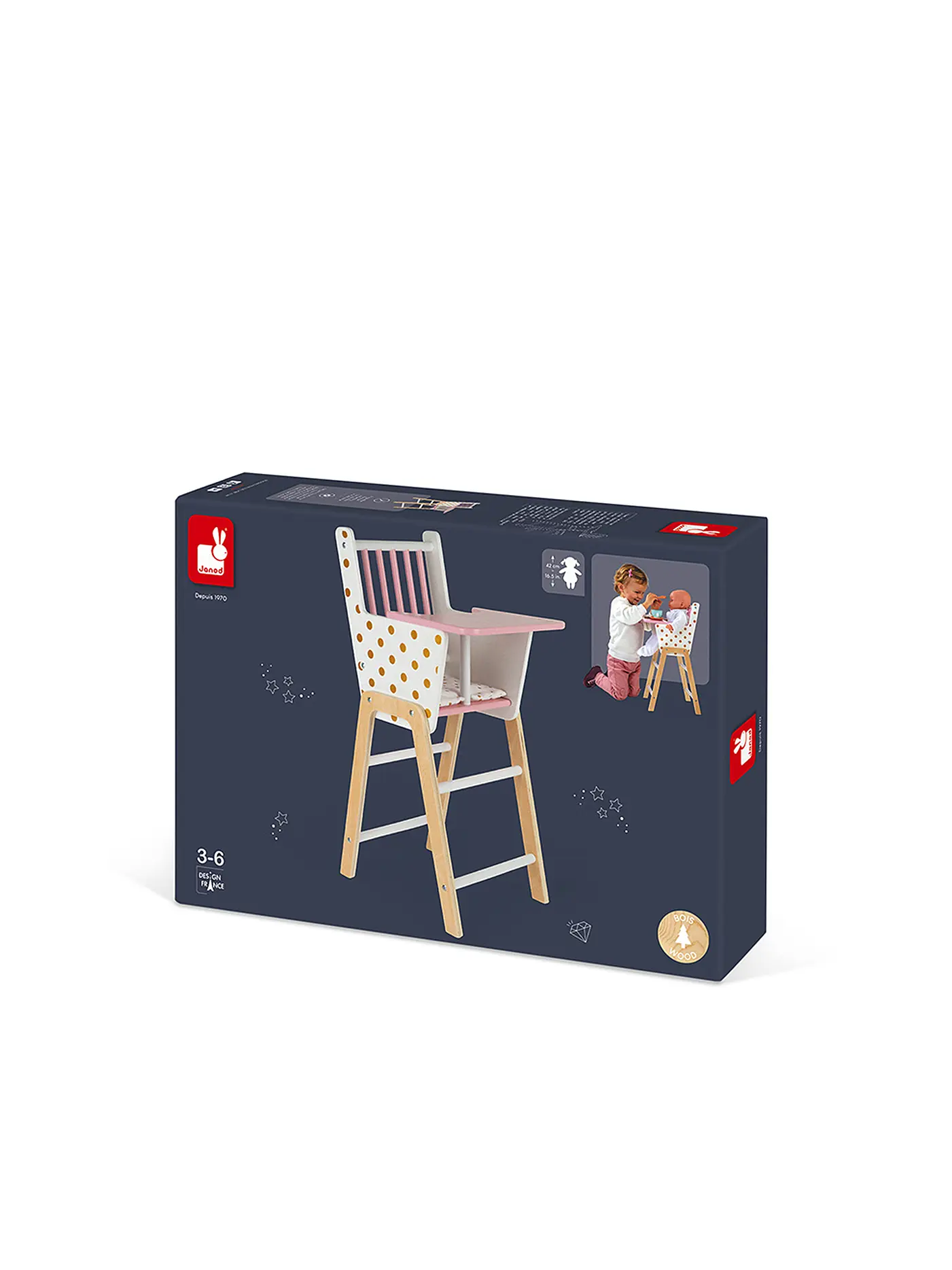 JANOD | Puppenhochstuhl Candy Chic | keine Farbe
