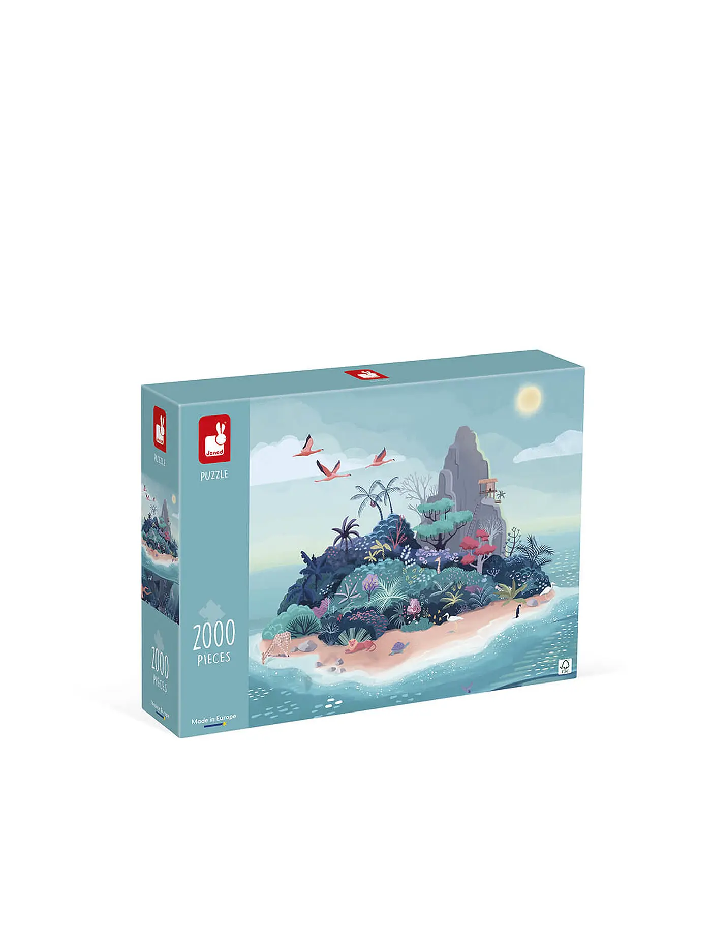 JANOD | Puzzle - Geheimnisvolle Insel 2000 Teile | keine Farbe