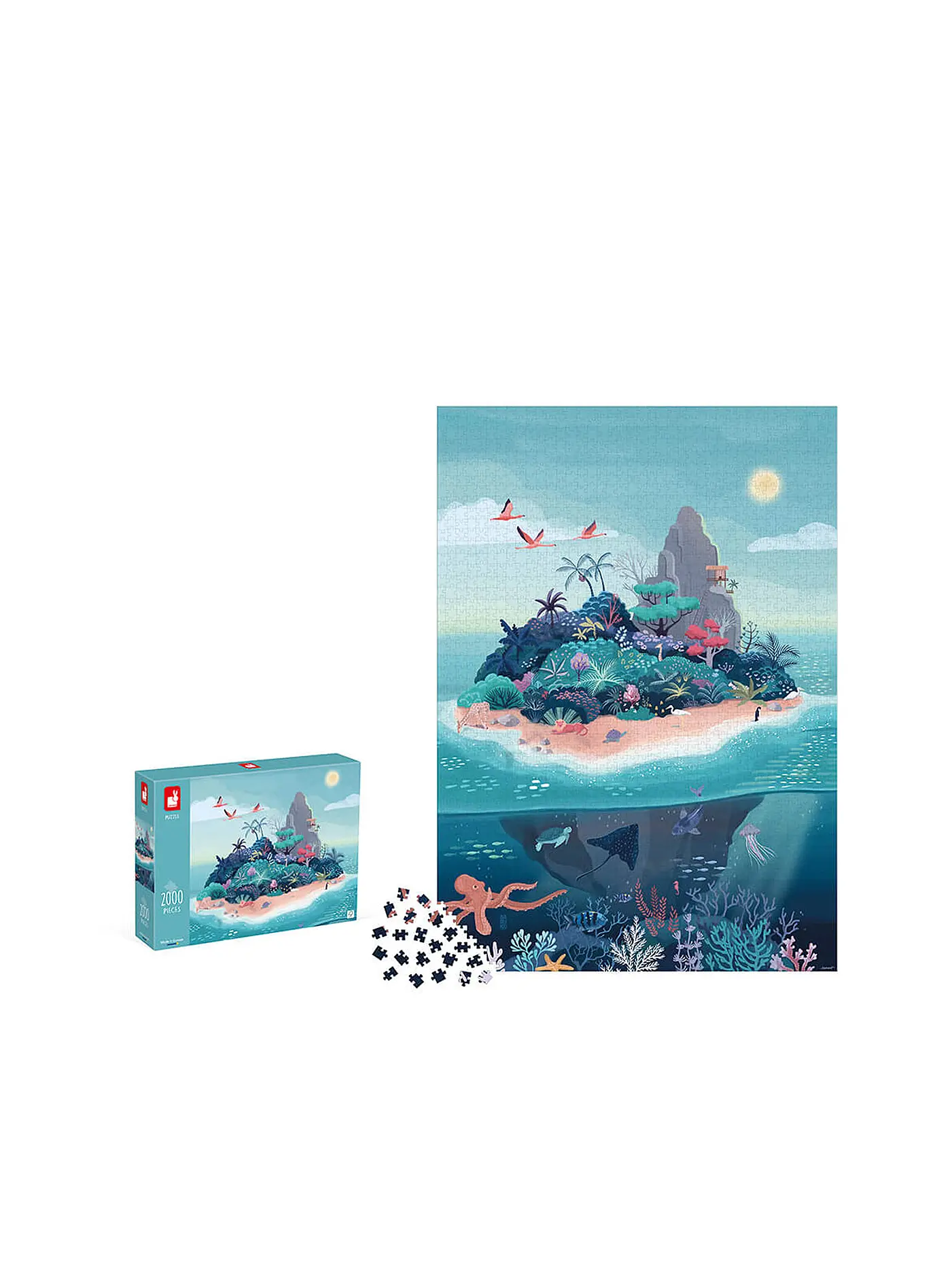 JANOD | Puzzle - Geheimnisvolle Insel 2000 Teile | keine Farbe