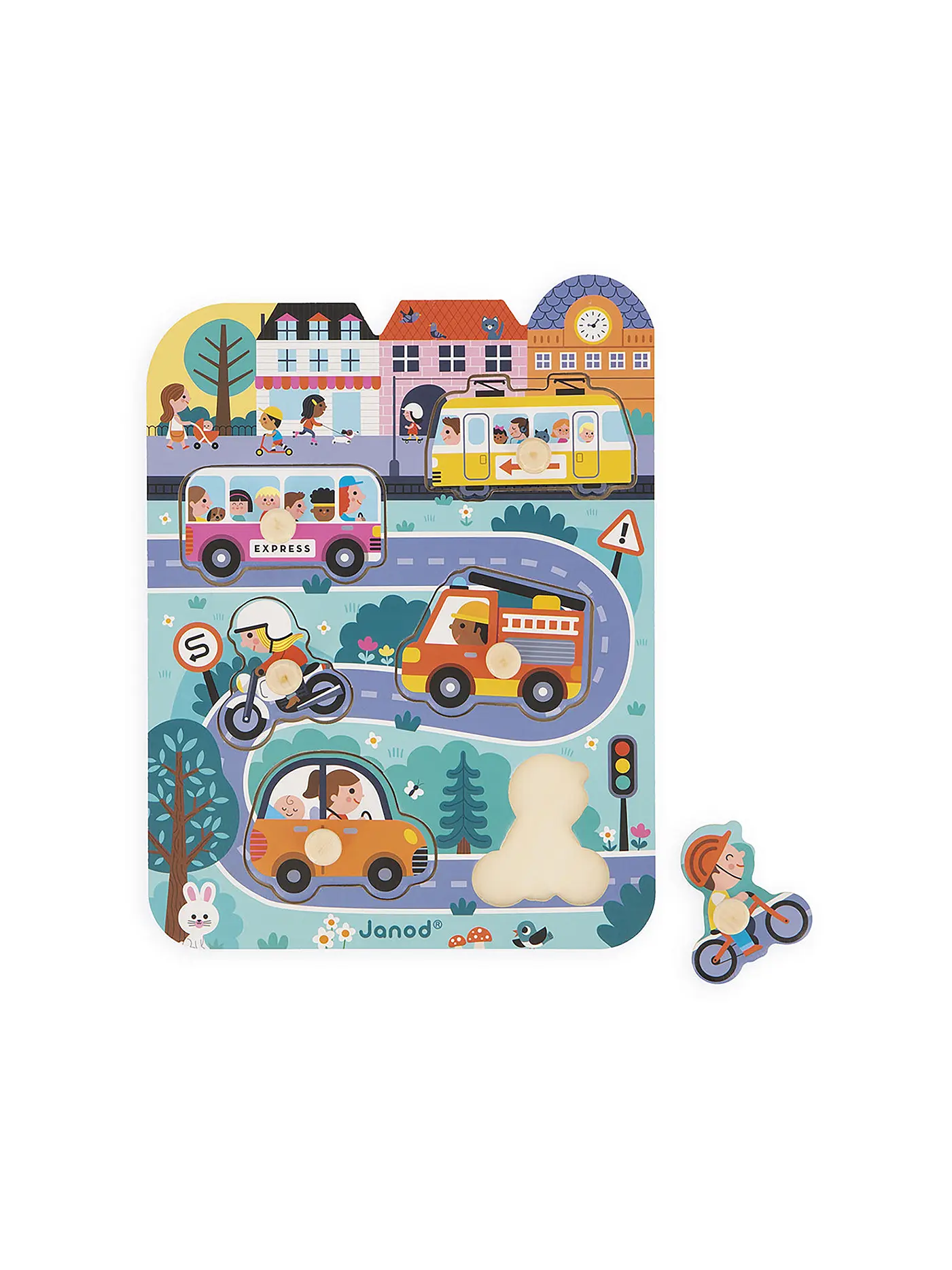 JANOD | Puzzle - in der Stadt  | keine Farbe