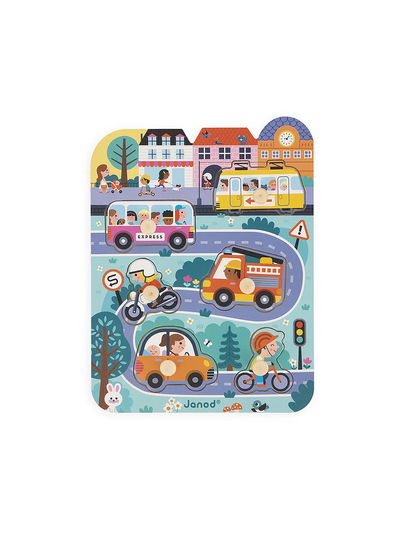 JANOD | Puzzle - in der Stadt  | keine Farbe
