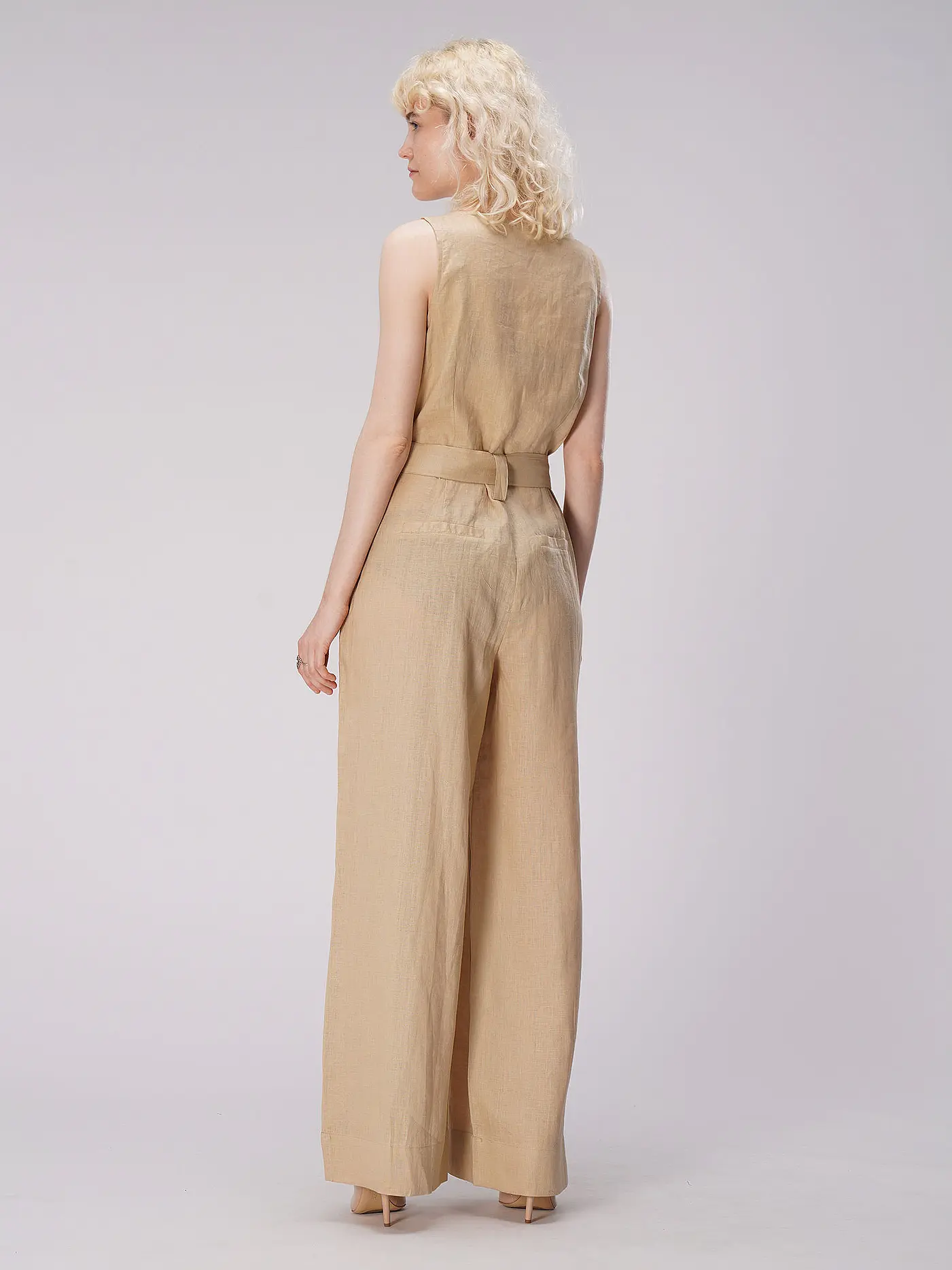 JC SOPHIE | Leinen Jumpsuit TIMMY | beige