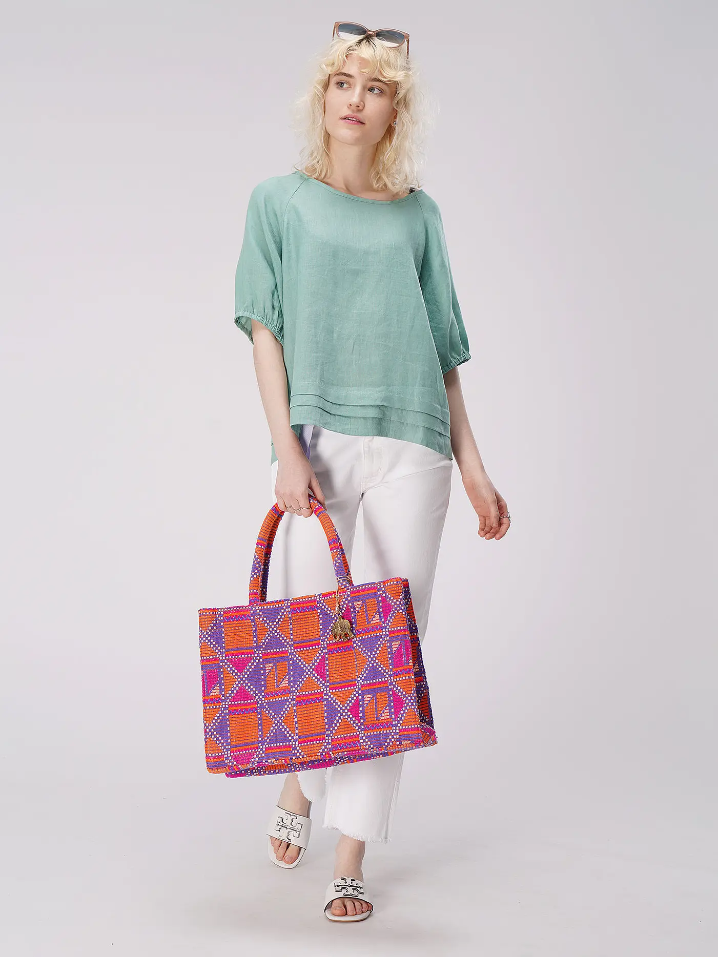 JC SOPHIE | Leinenbluse THELMA | hellgrün