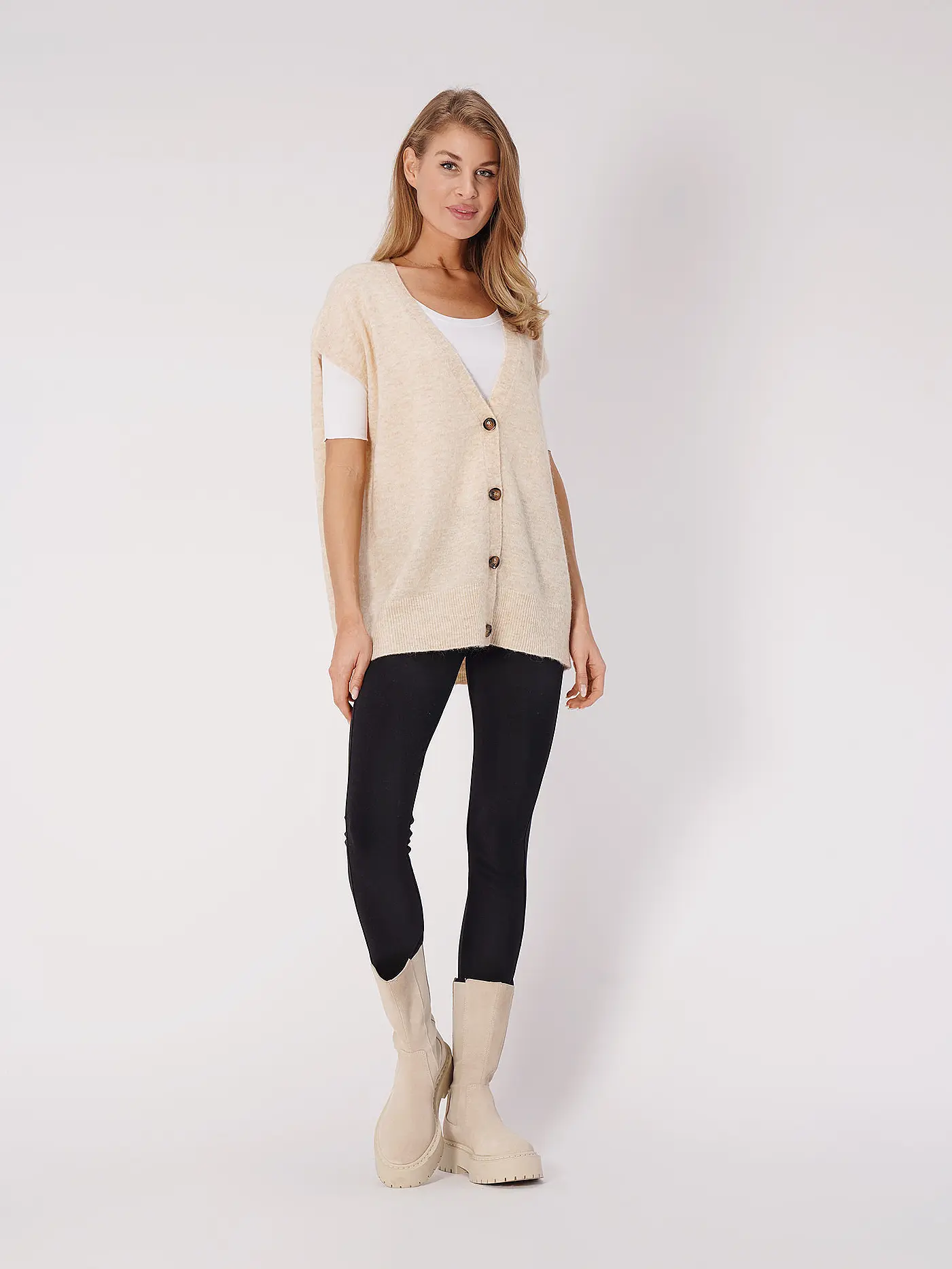 JC SOPHIE | Strickjacke  | beige