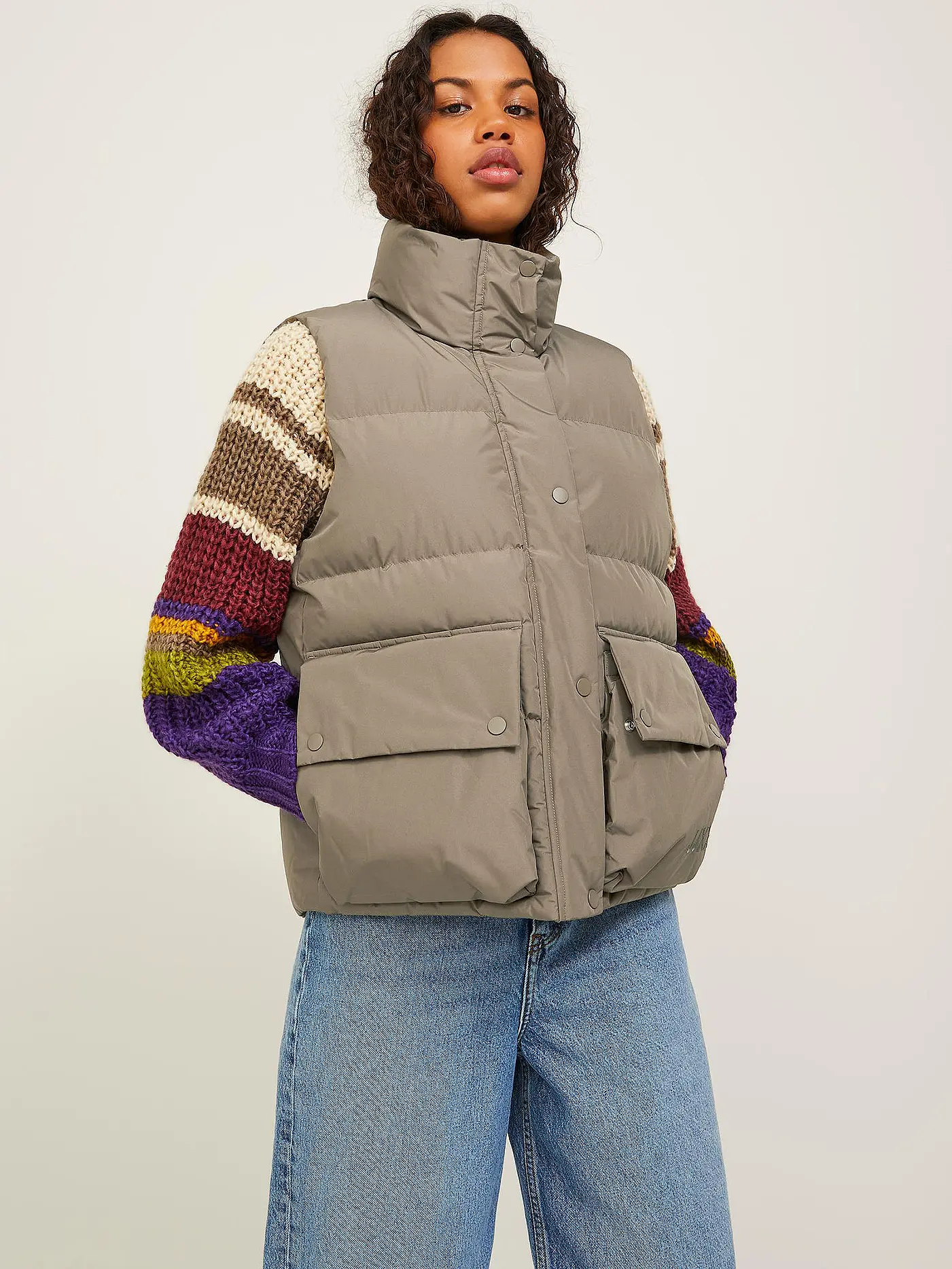 JJXX | Daunensteppgilet JXCARLA | braun