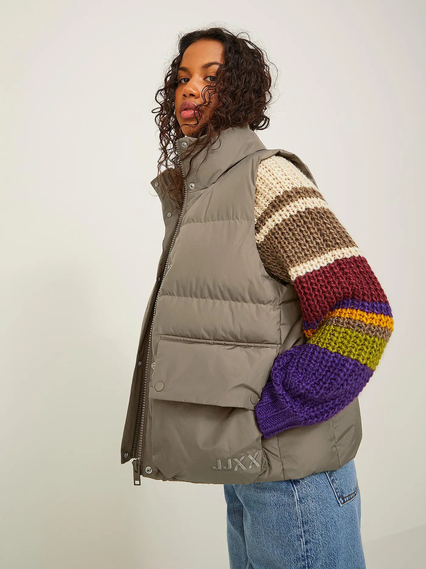 JJXX | Daunensteppgilet JXCARLA | braun