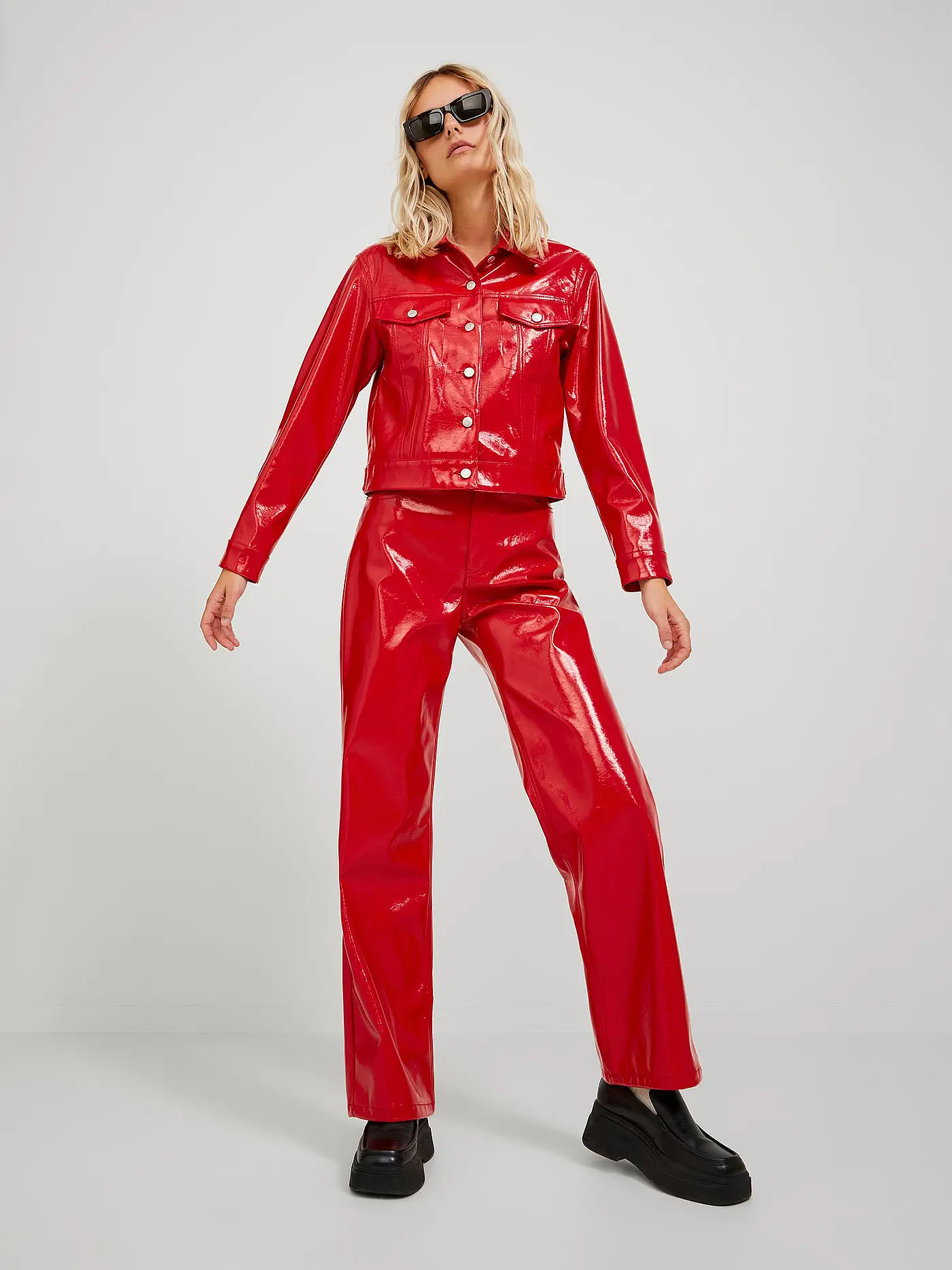 JJXX | Jacke in Lederoptik JXJAY  | rot