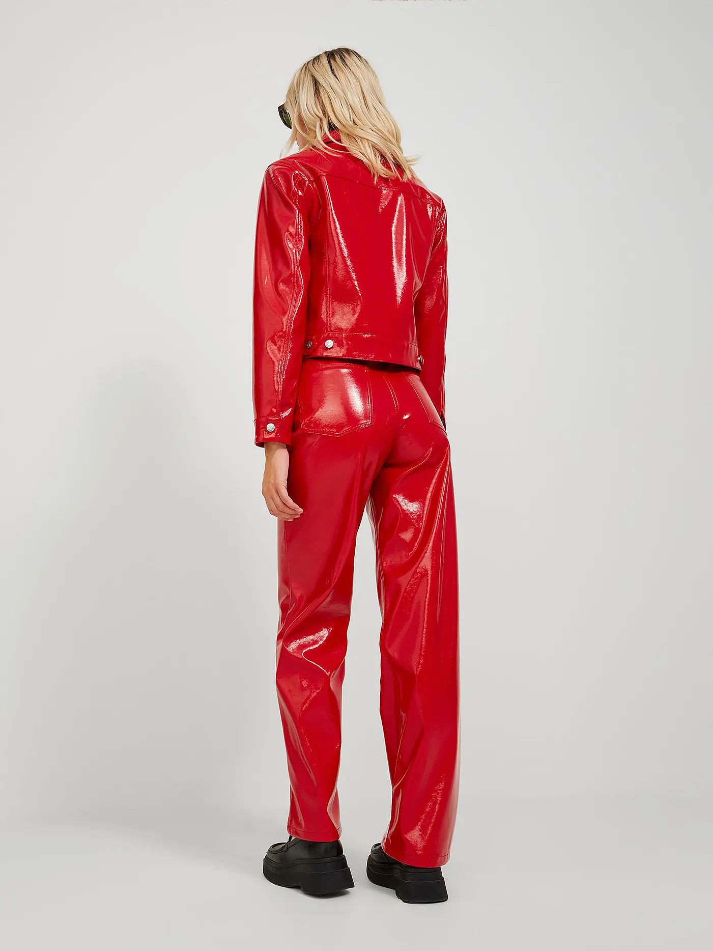 JJXX | Jacke in Lederoptik JXJAY  | rot