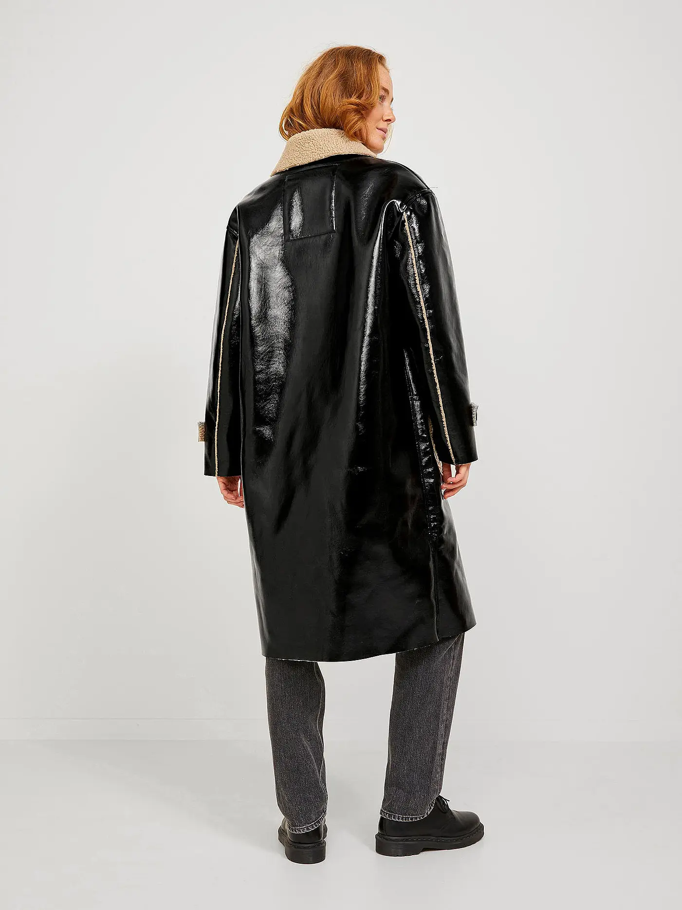 JJXX | Mantel in Felloptik JXLILO  | schwarz