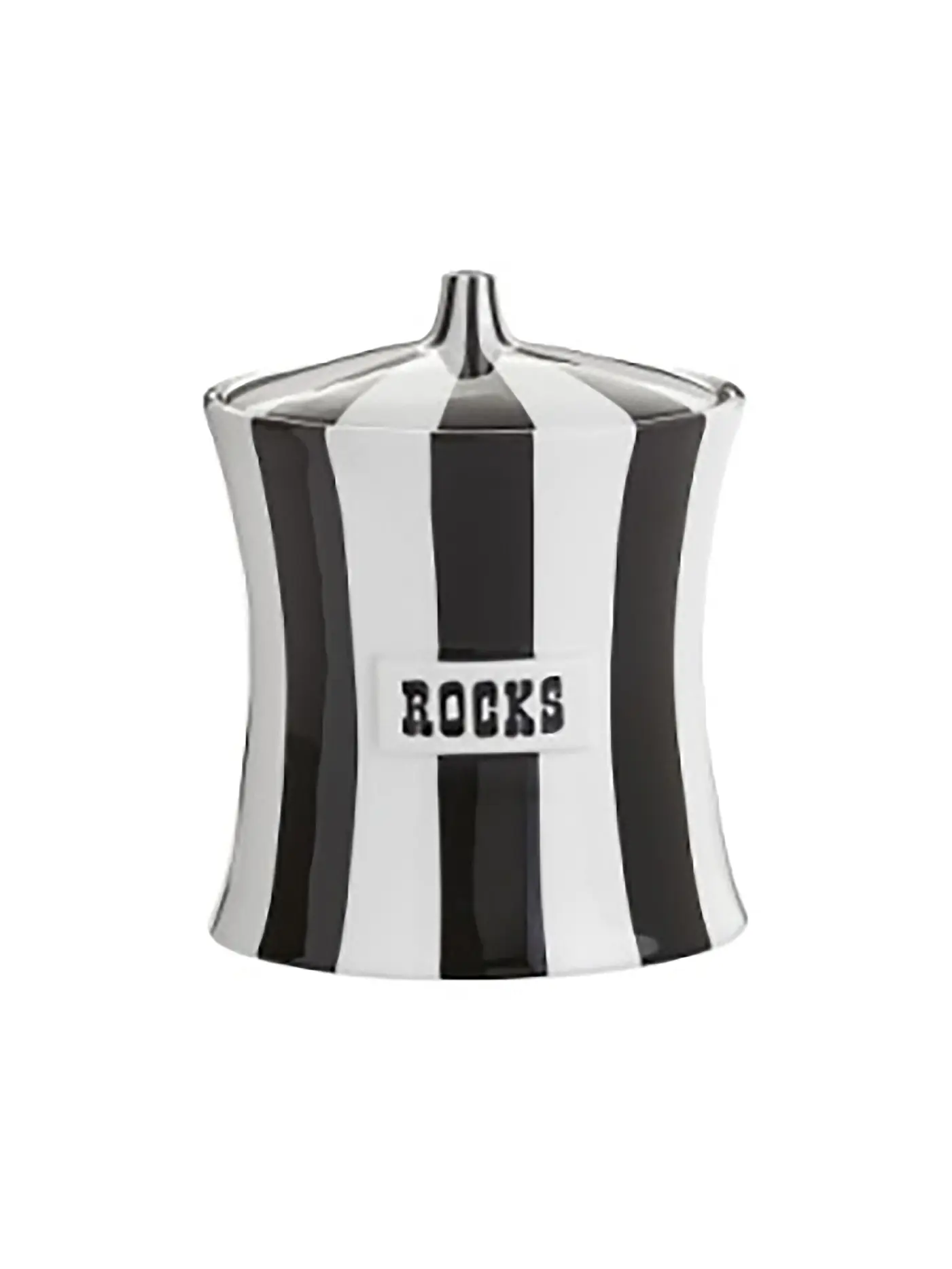 JONATHAN ADLER | Eiswürfel Behälter VICE 18x22cm Black / White | schwarz