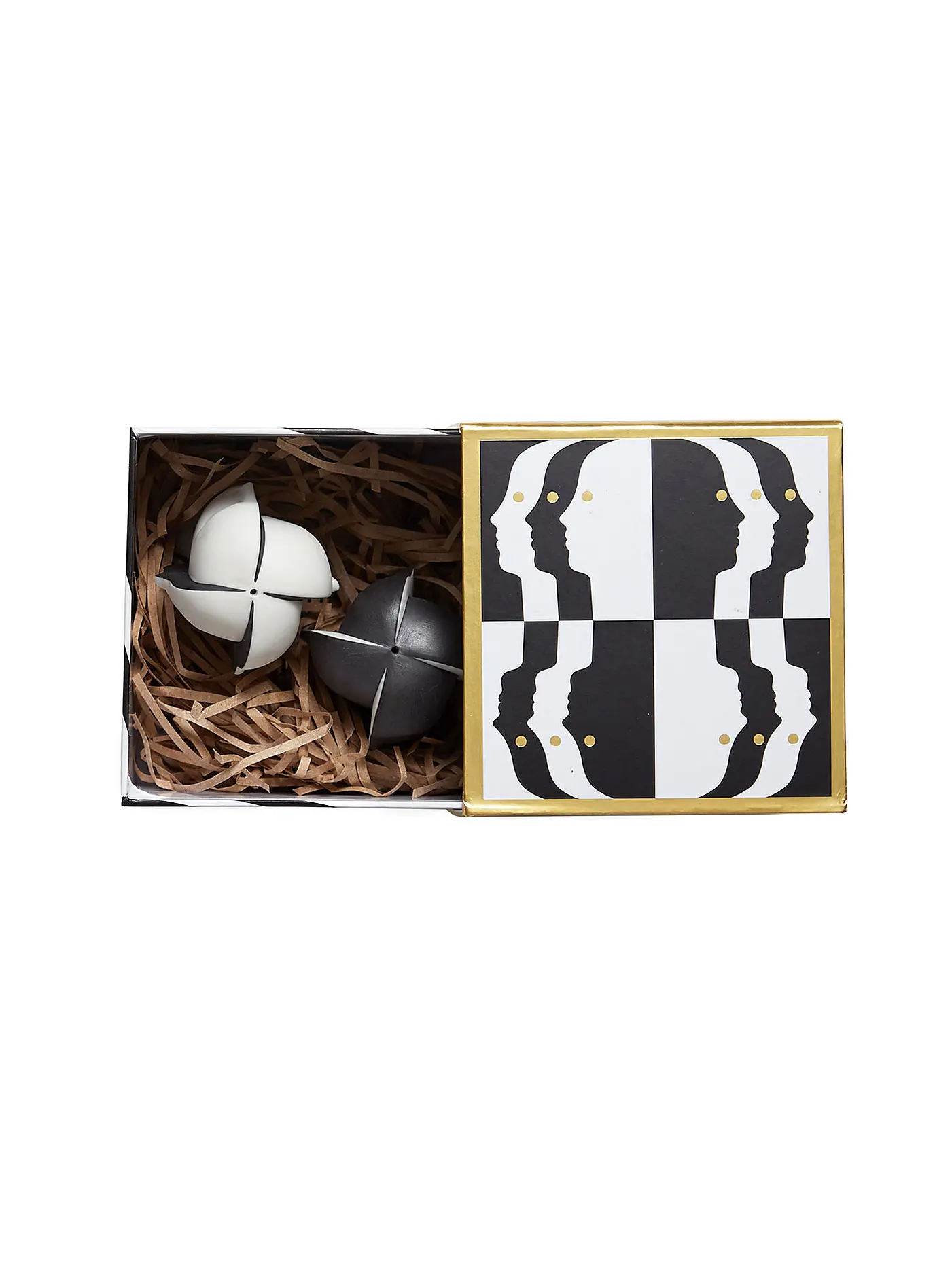 JONATHAN ADLER | Salz- und Pfefferstreuer ATLAS Black / White | schwarz