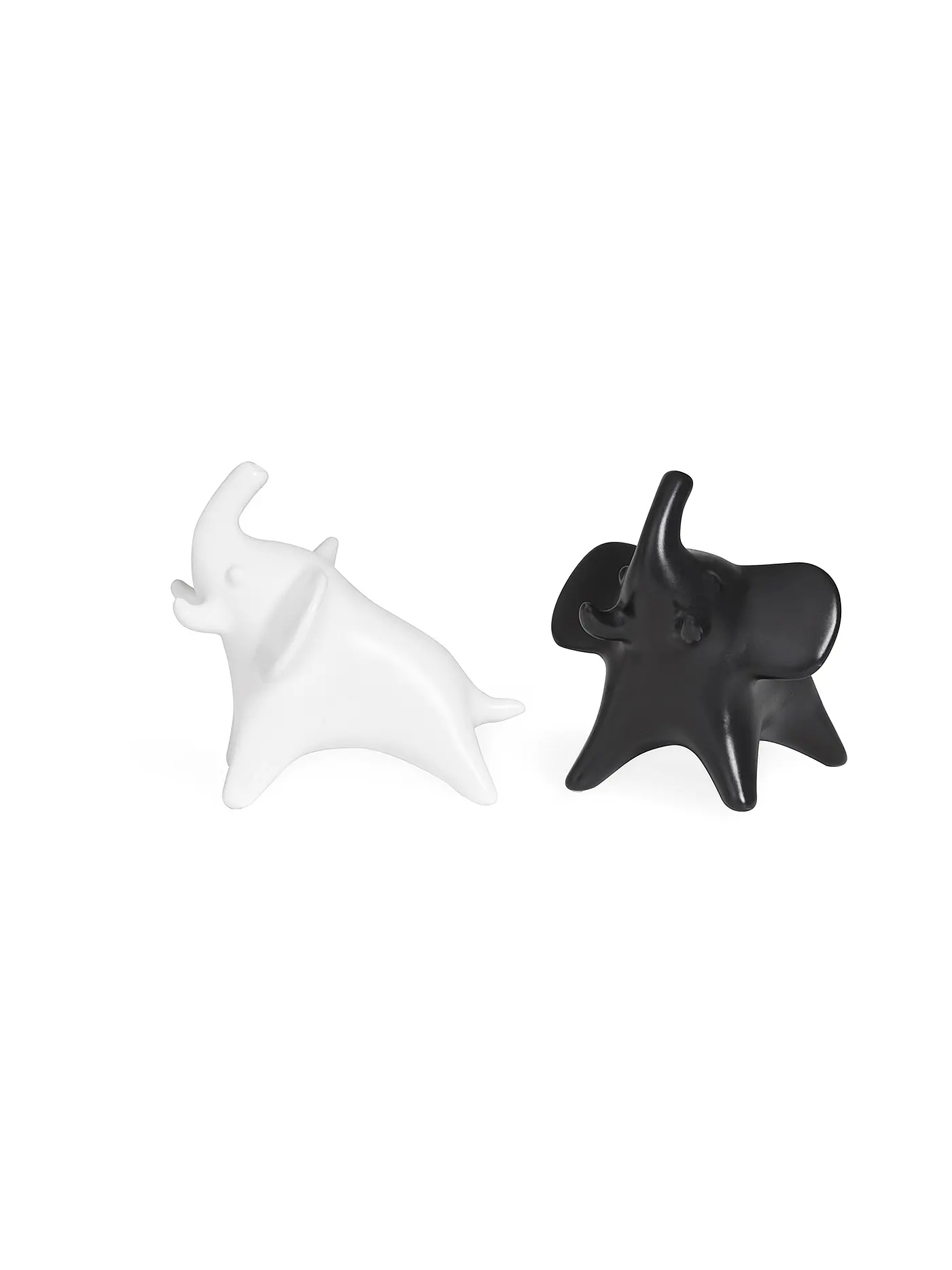 JONATHAN ADLER | Salz- und Pfefferstreuer Set ELEPHANT Black / White | schwarz