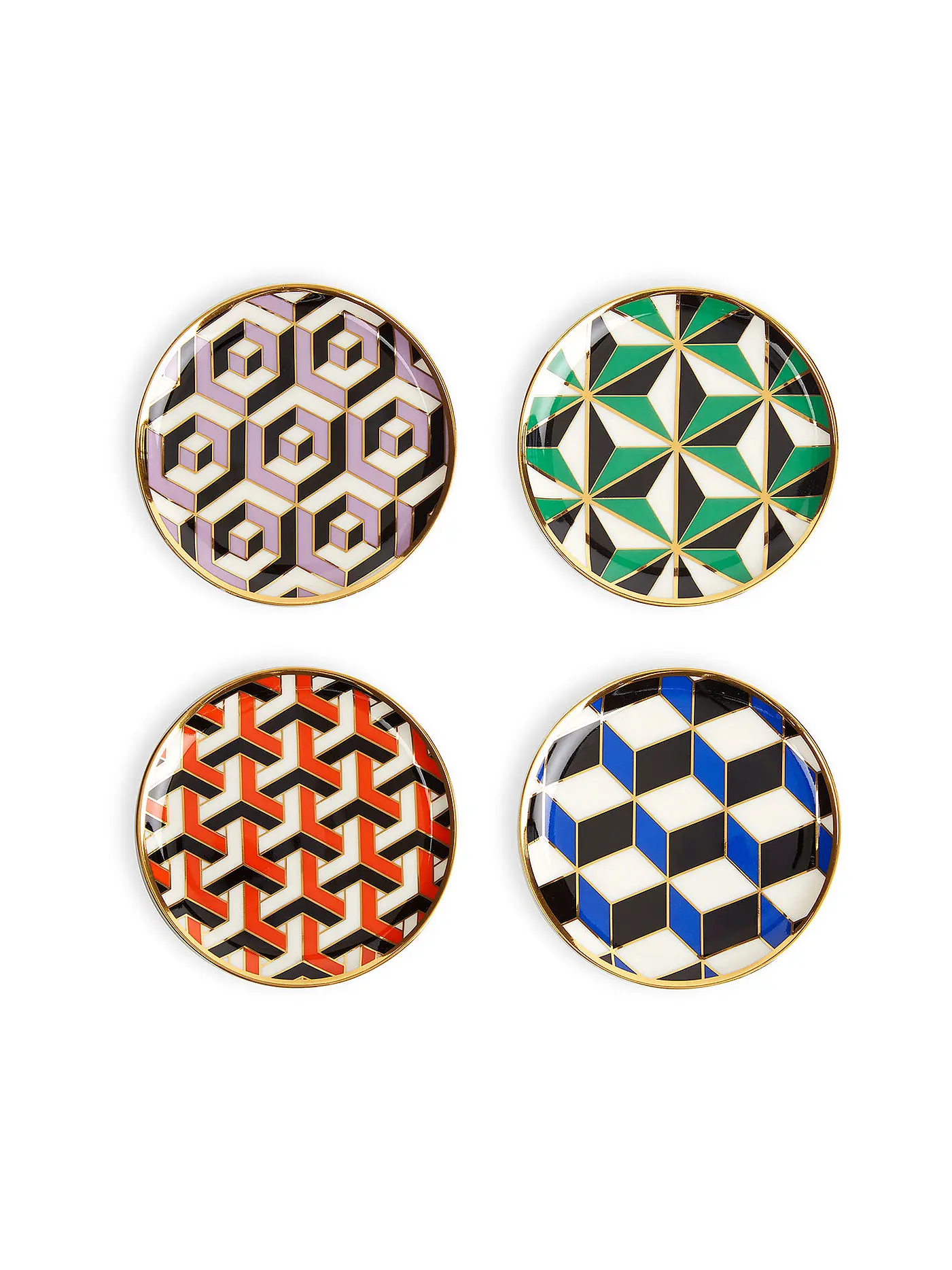 JONATHAN ADLER | Untersetzer 4-er Set VERSAILLES Multi | bunt