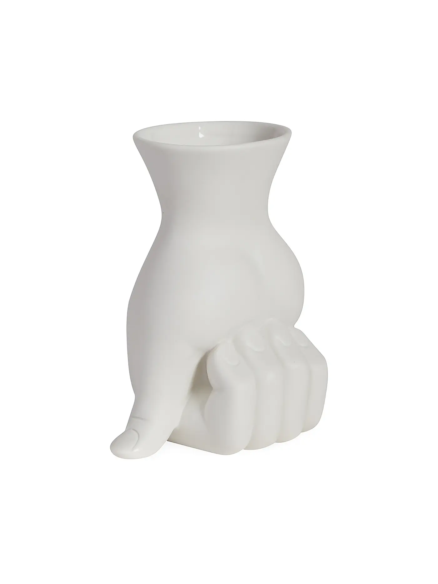 JONATHAN ADLER | Vase MARCEL 12x15cm white | weiss