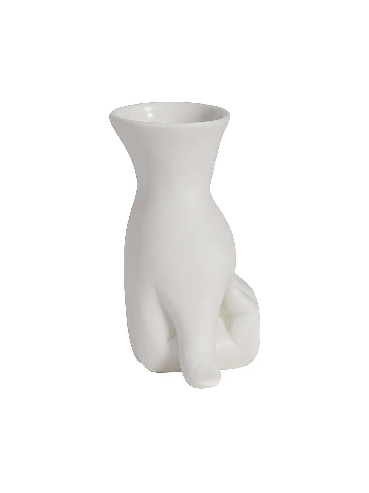 JONATHAN ADLER | Vase MARCEL 12x15cm white | weiss