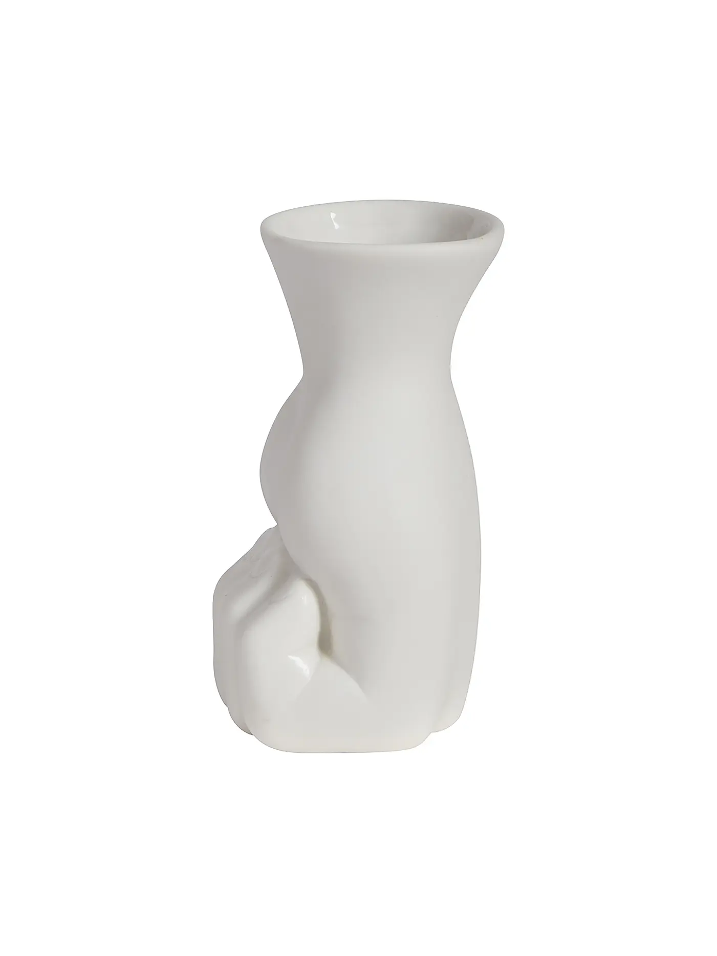JONATHAN ADLER | Vase MARCEL 12x15cm white | weiss