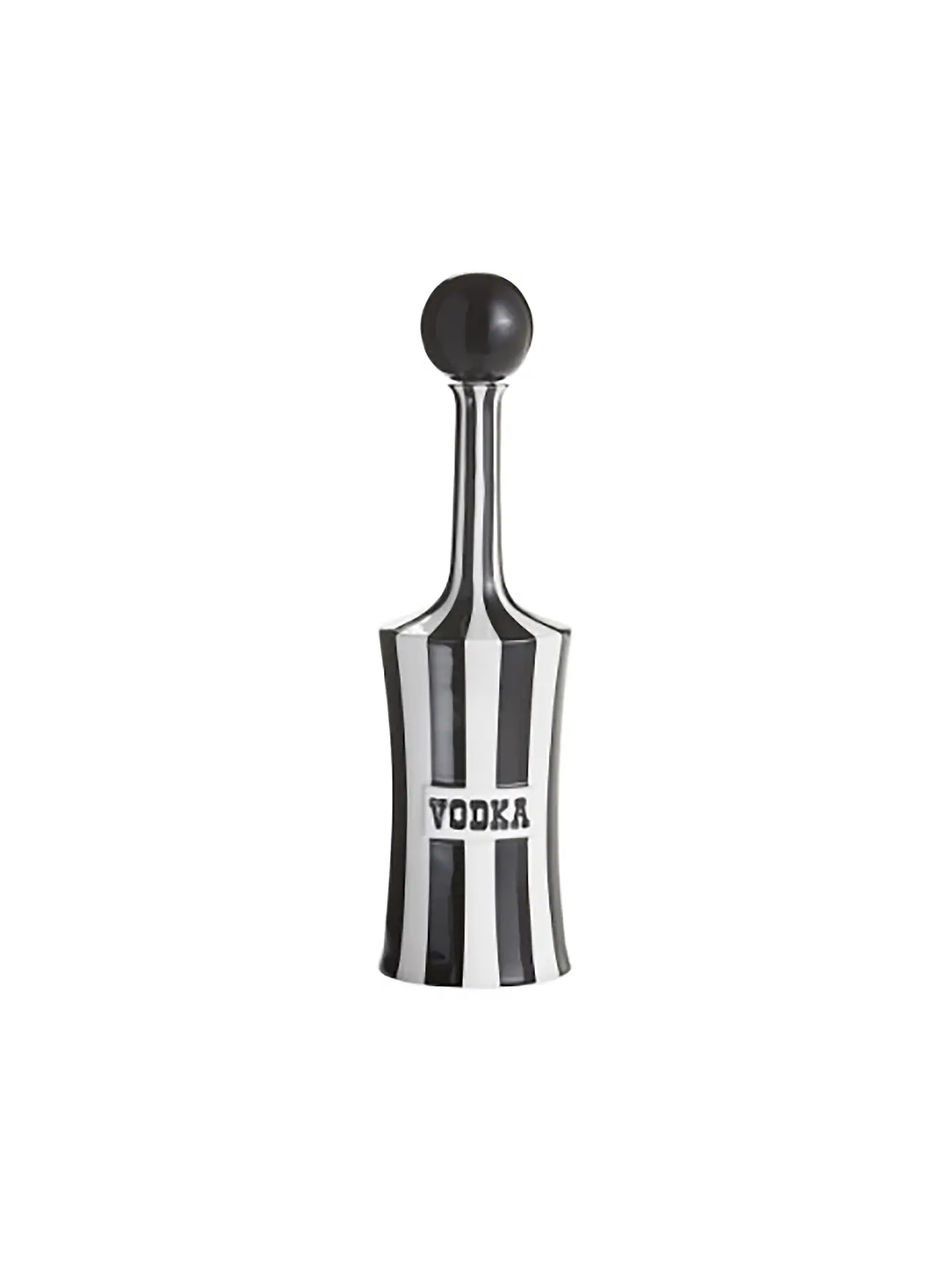 JONATHAN ADLER | Vodka Karaffe VICE 1200ml Black / White | schwarz