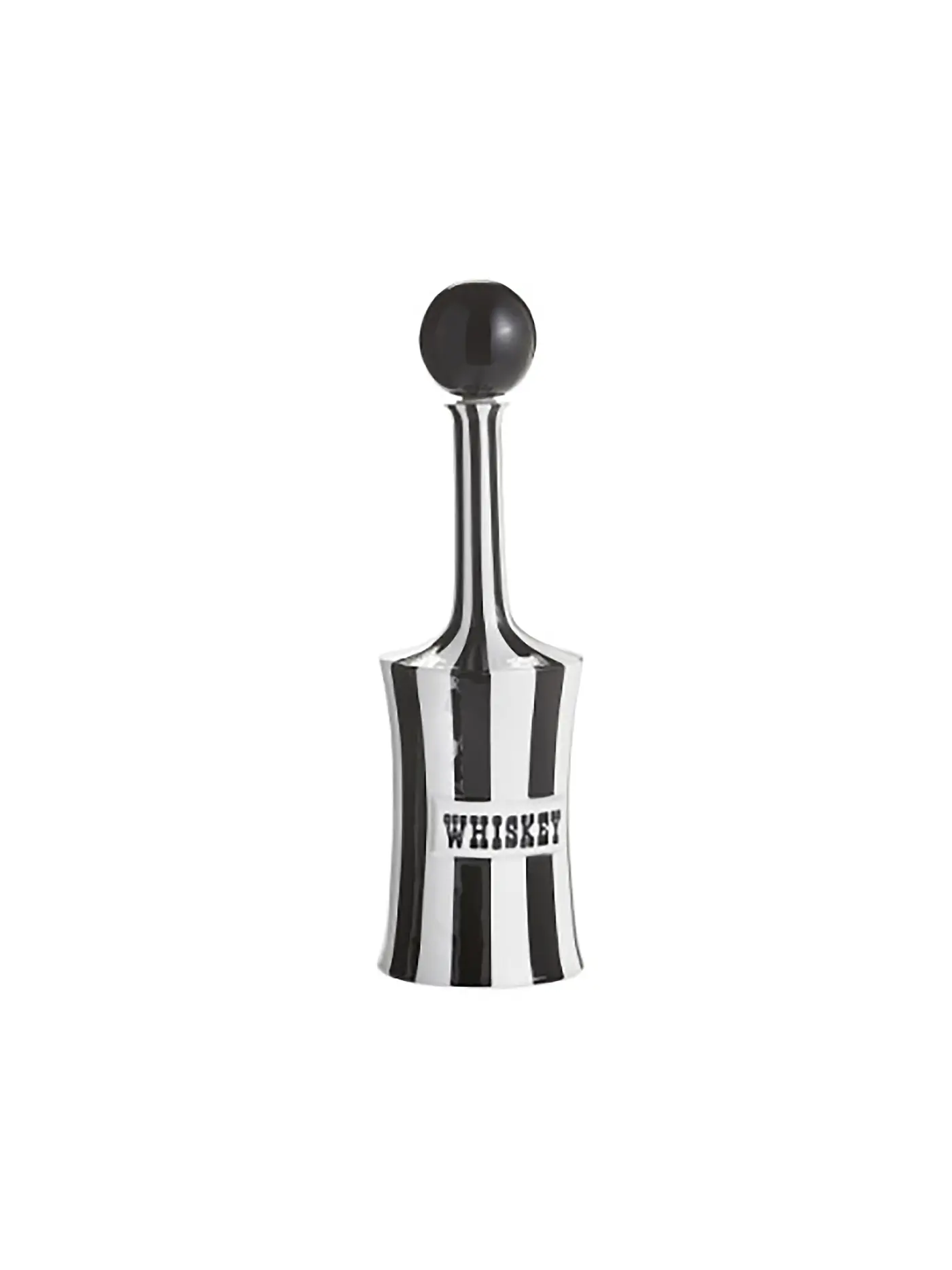 JONATHAN ADLER | Vodka Karaffe VICE 1200ml Black / White | schwarz