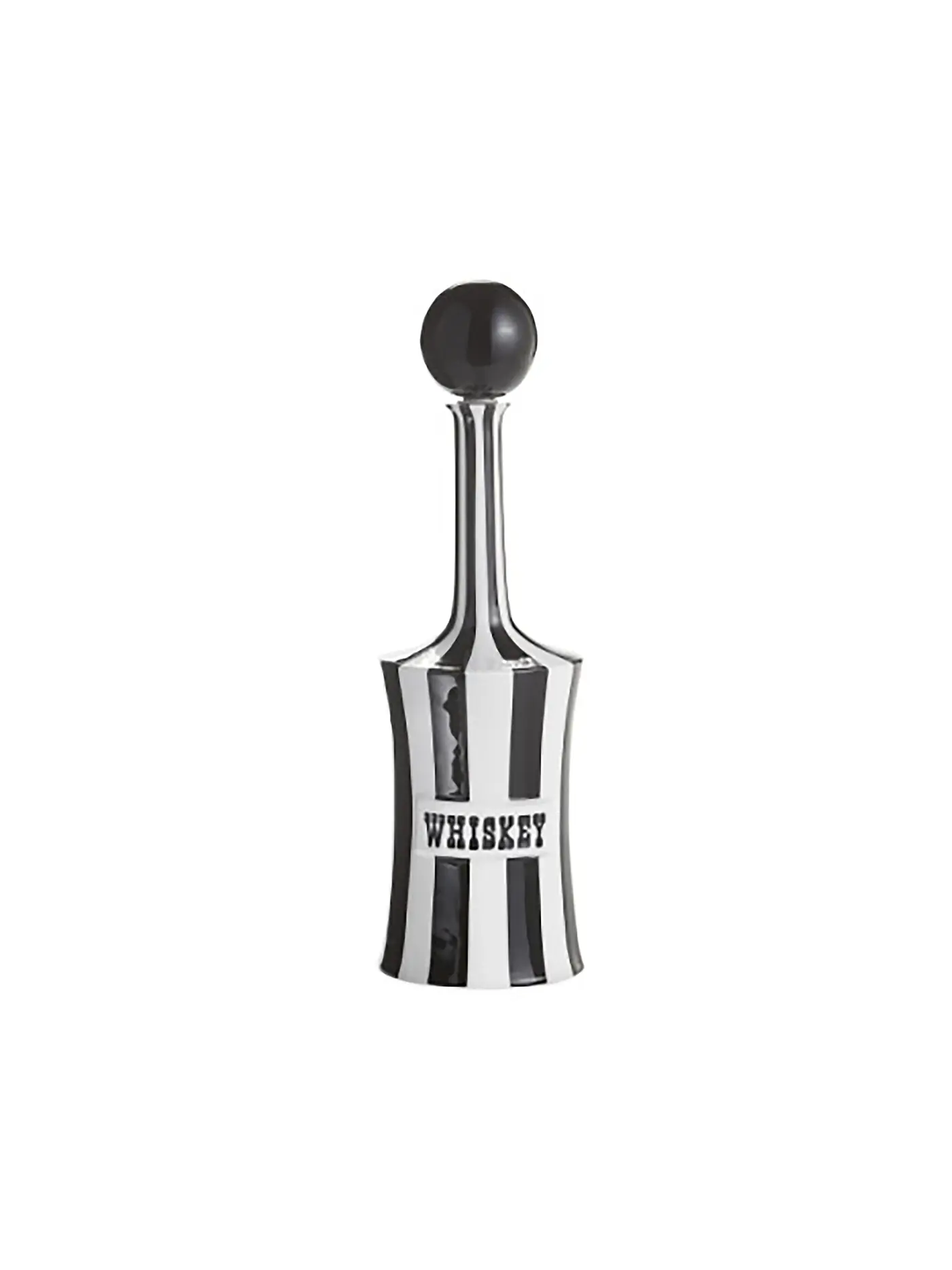 JONATHAN ADLER | Whiskey Karaffe VICE 1000ml Black / White | schwarz