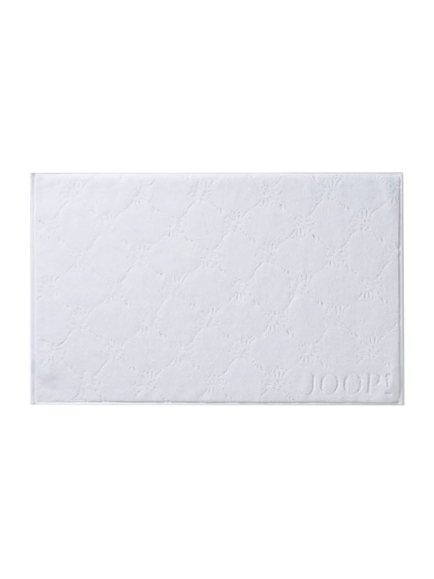 JOOP | Badematte "Cornflower Uni" 50x80cm (Weiss) | weiss